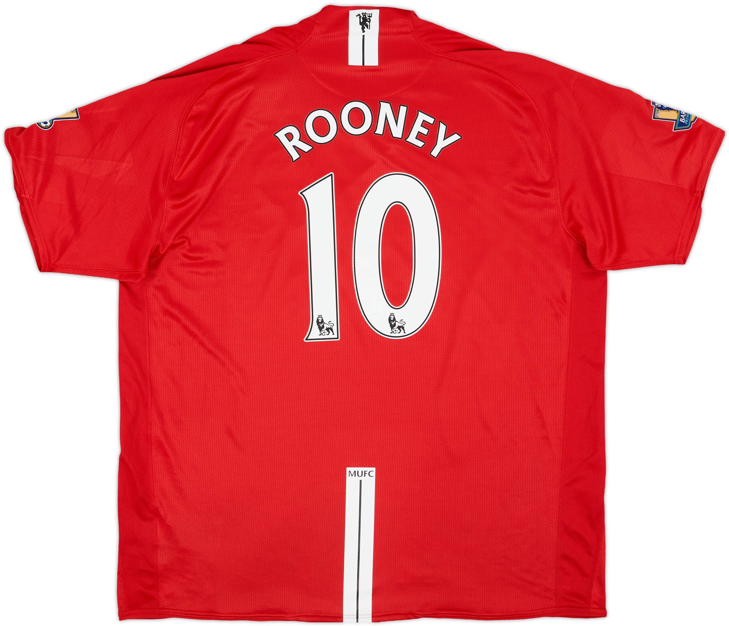 2007-09 Manchester United Home Shirt Rooney #10 (3XL)
