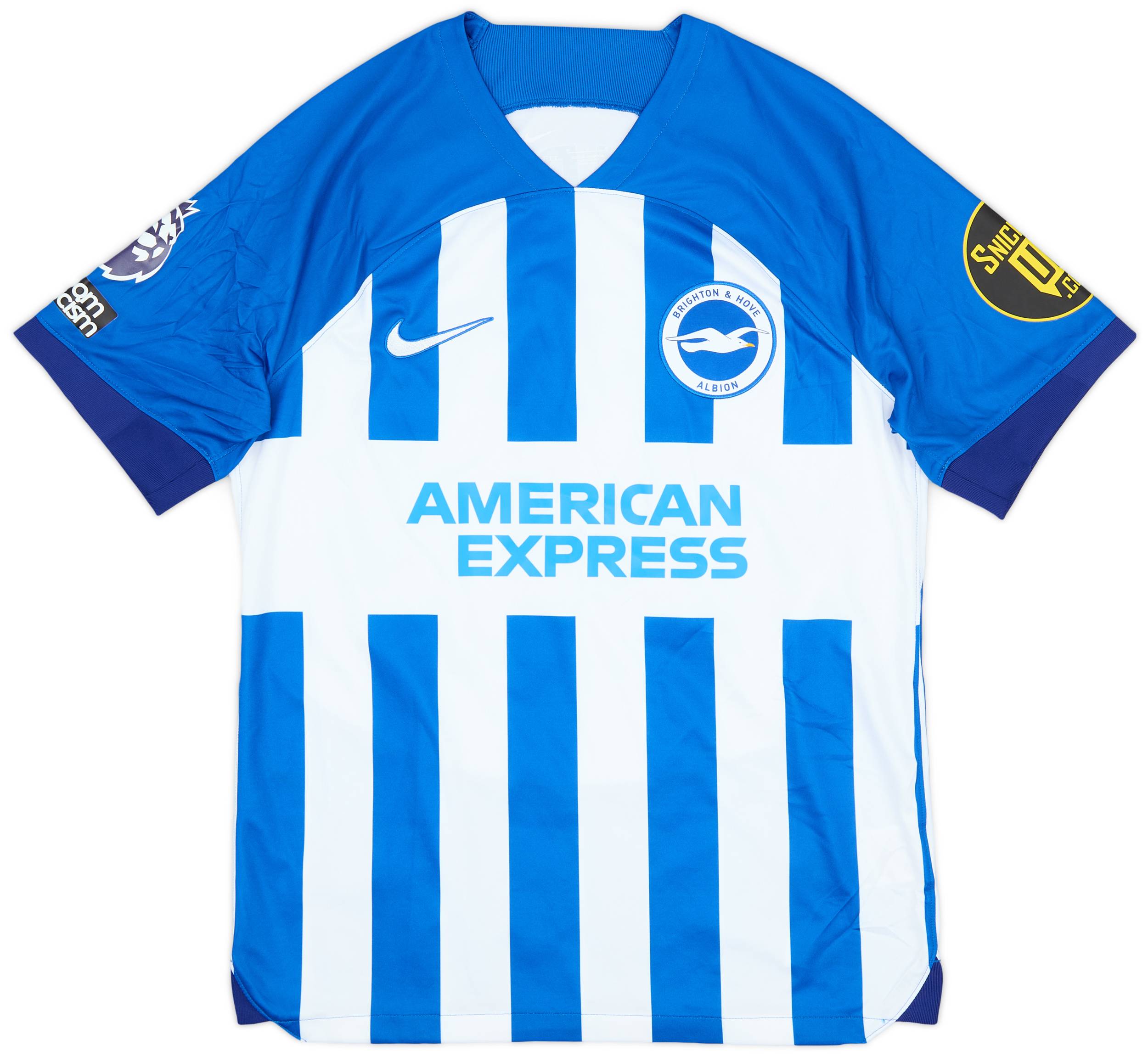 ウェア Brighton & Hove Albion FC football shirt 2023-24 Brighton Match Issue Home Shirt Estupinan #30