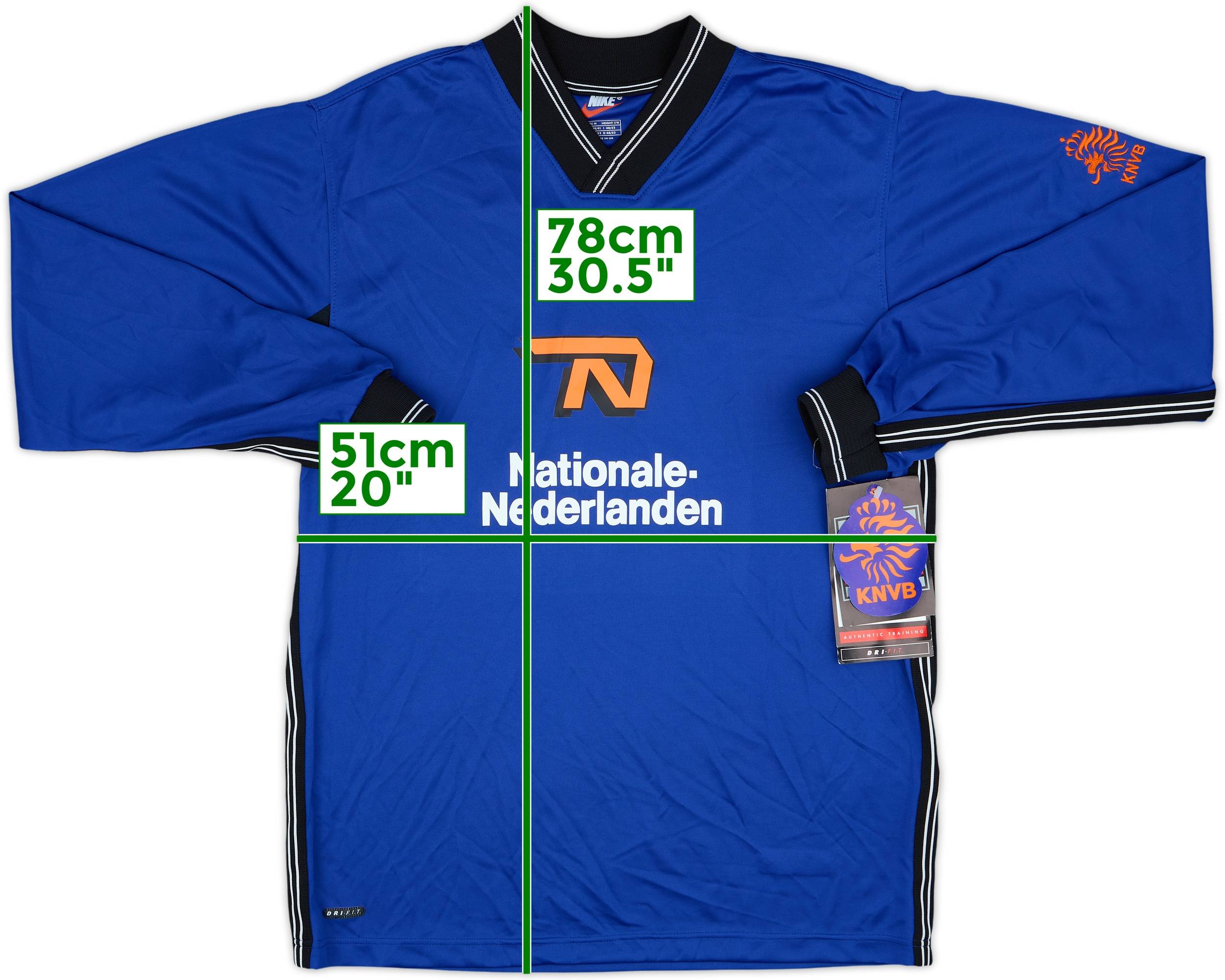 希少品美品 ヴィンテージNIKE BASEBALL Practice Shirt 1998-00 Netherlands Nike Player Issue Training L/S Shirt (M)