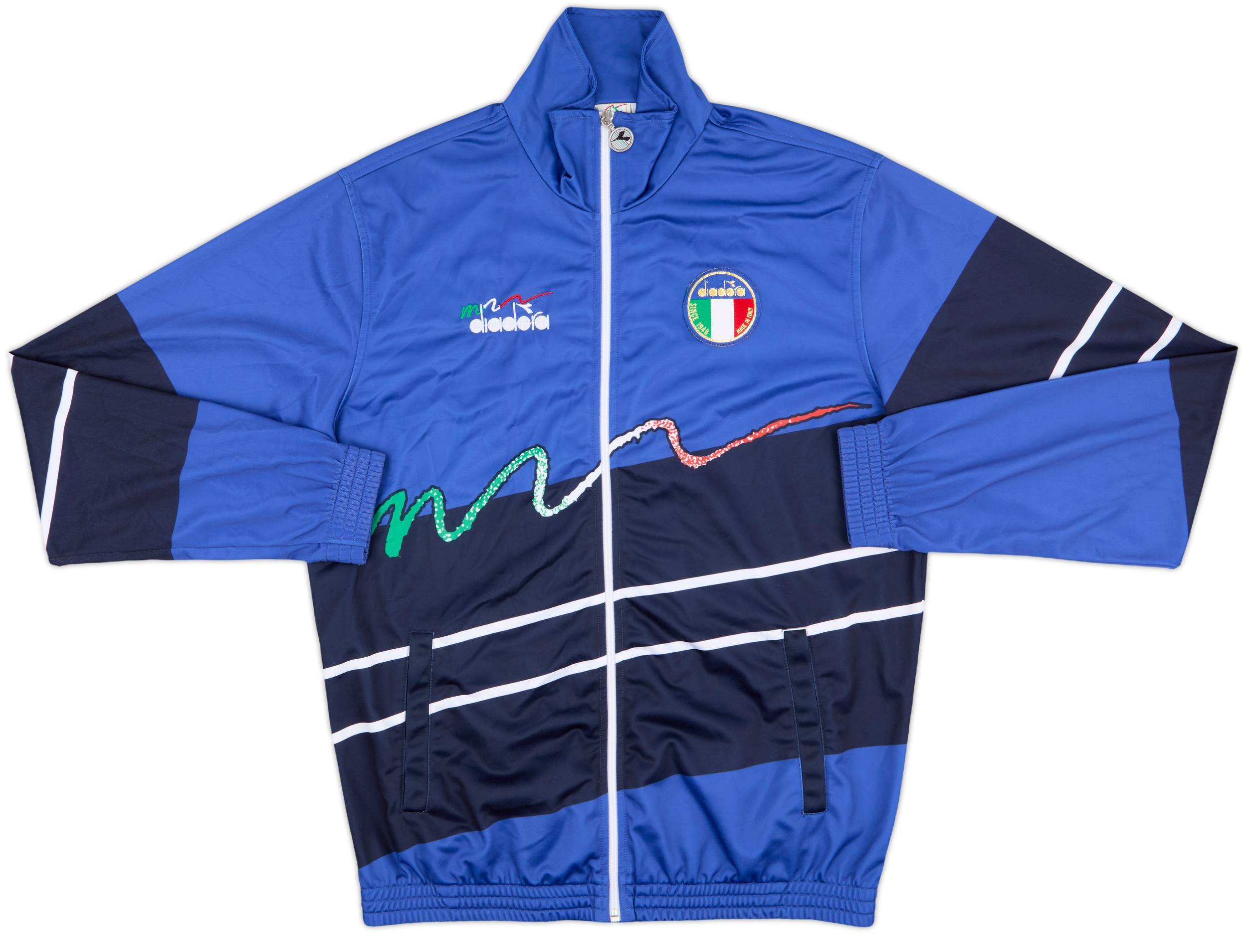 2010s Italy Diadora 1990 Retro Track Jacket - 10/10 - (L)