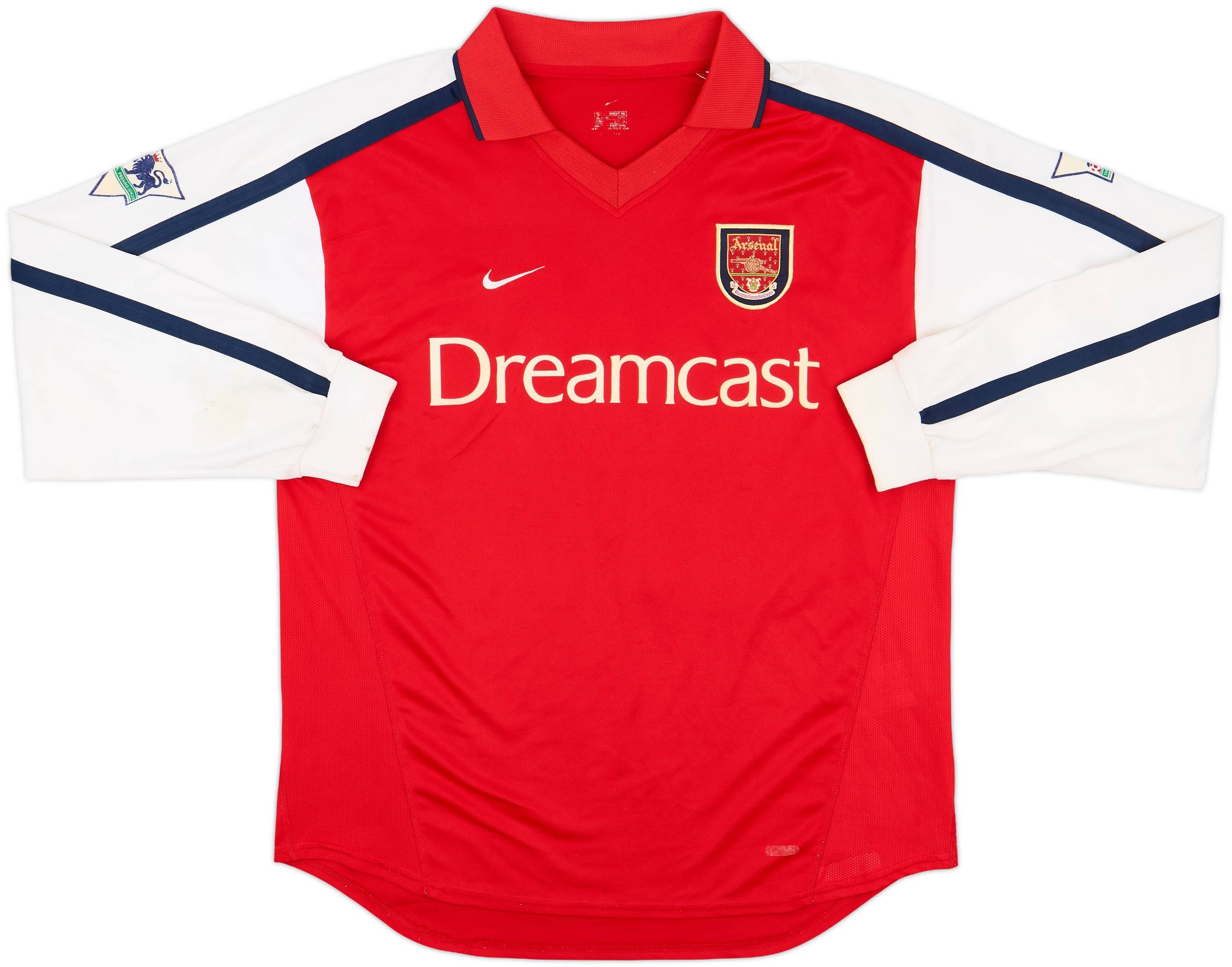 2000-02 Arsenal Home L/S Shirt Pires #7 - 8/10 - (L)