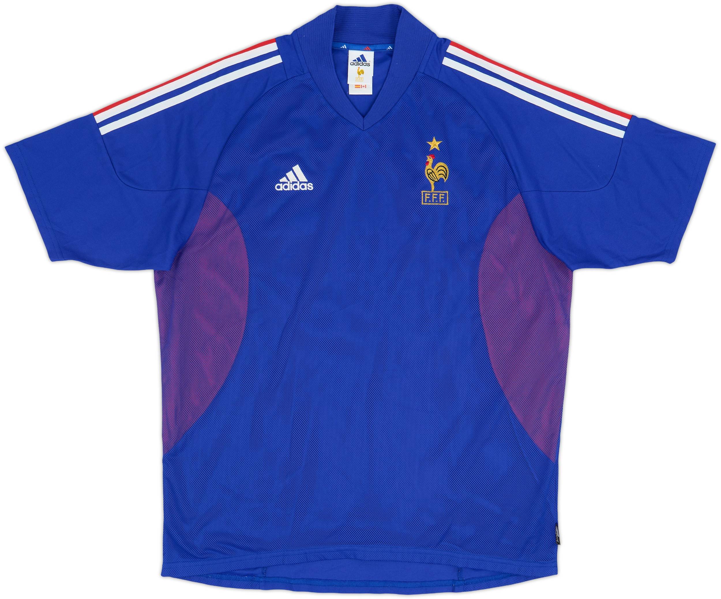 2002-04 Francia Camiseta de local Zidane #10 - 8/10 - (L)