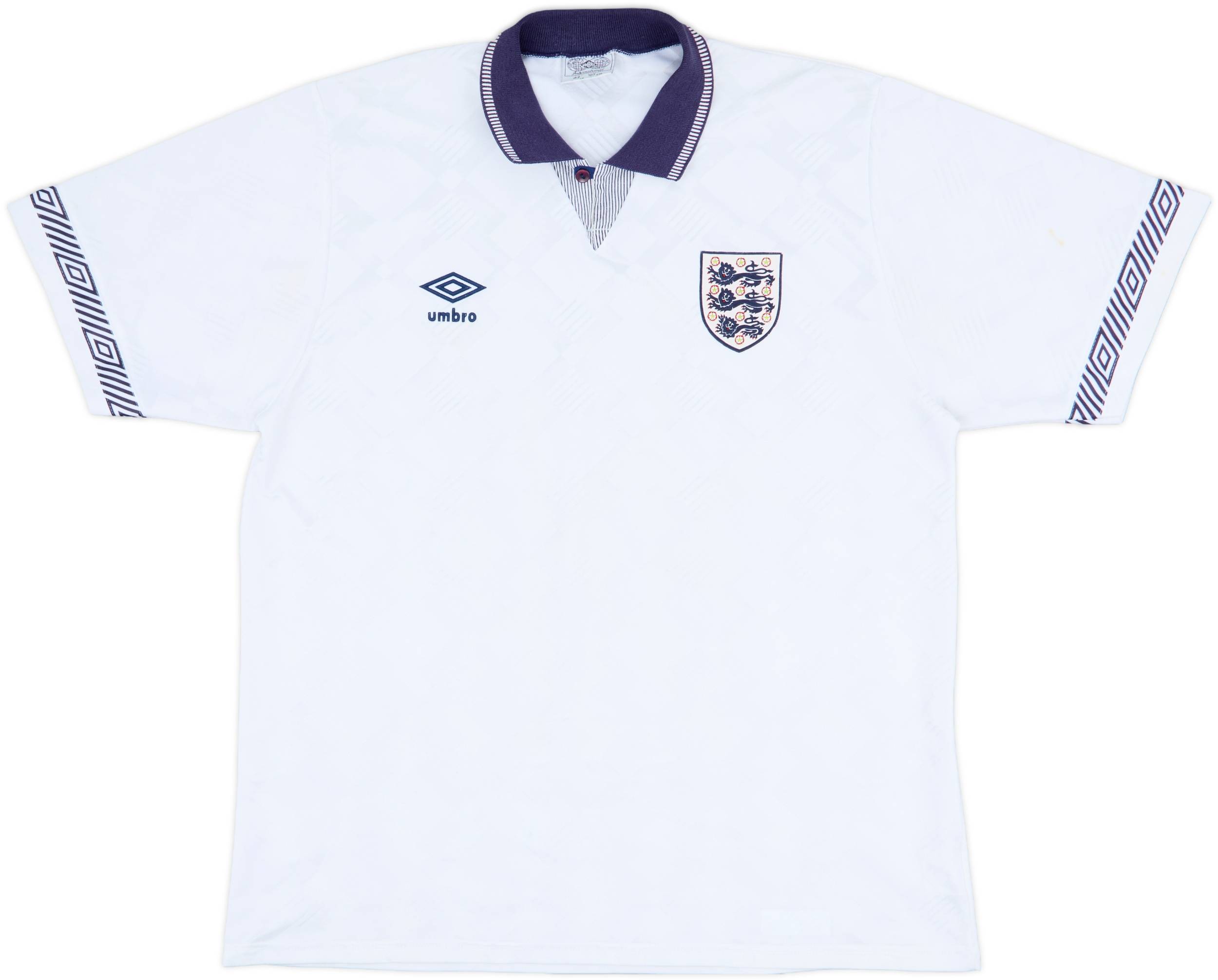 1990-92 England Home Shirt - 7/10 - (L)