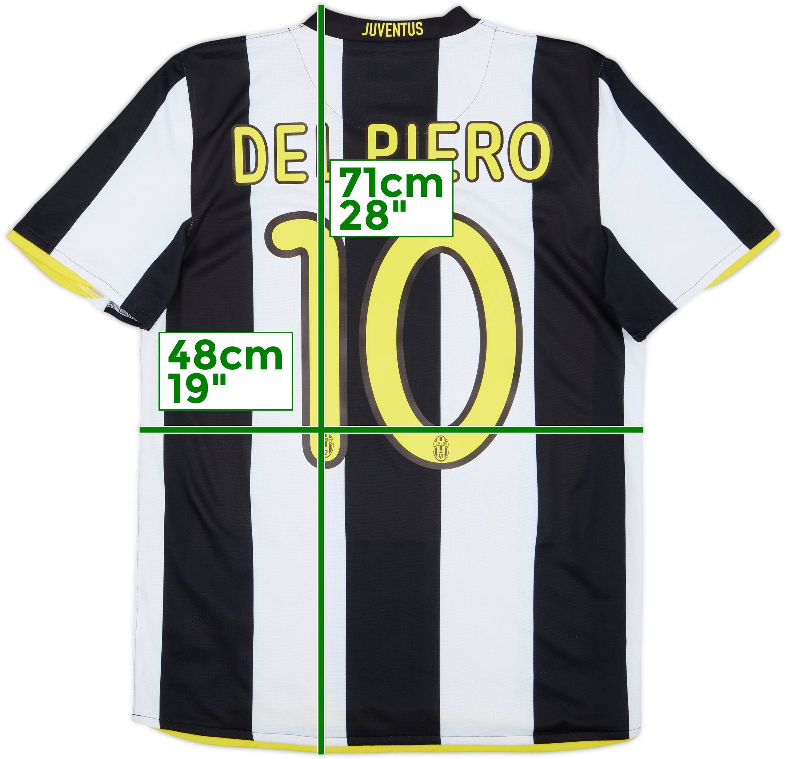 2008-09 Juventus Home Shirt Del Piero #10 - 9/10 - (S)
