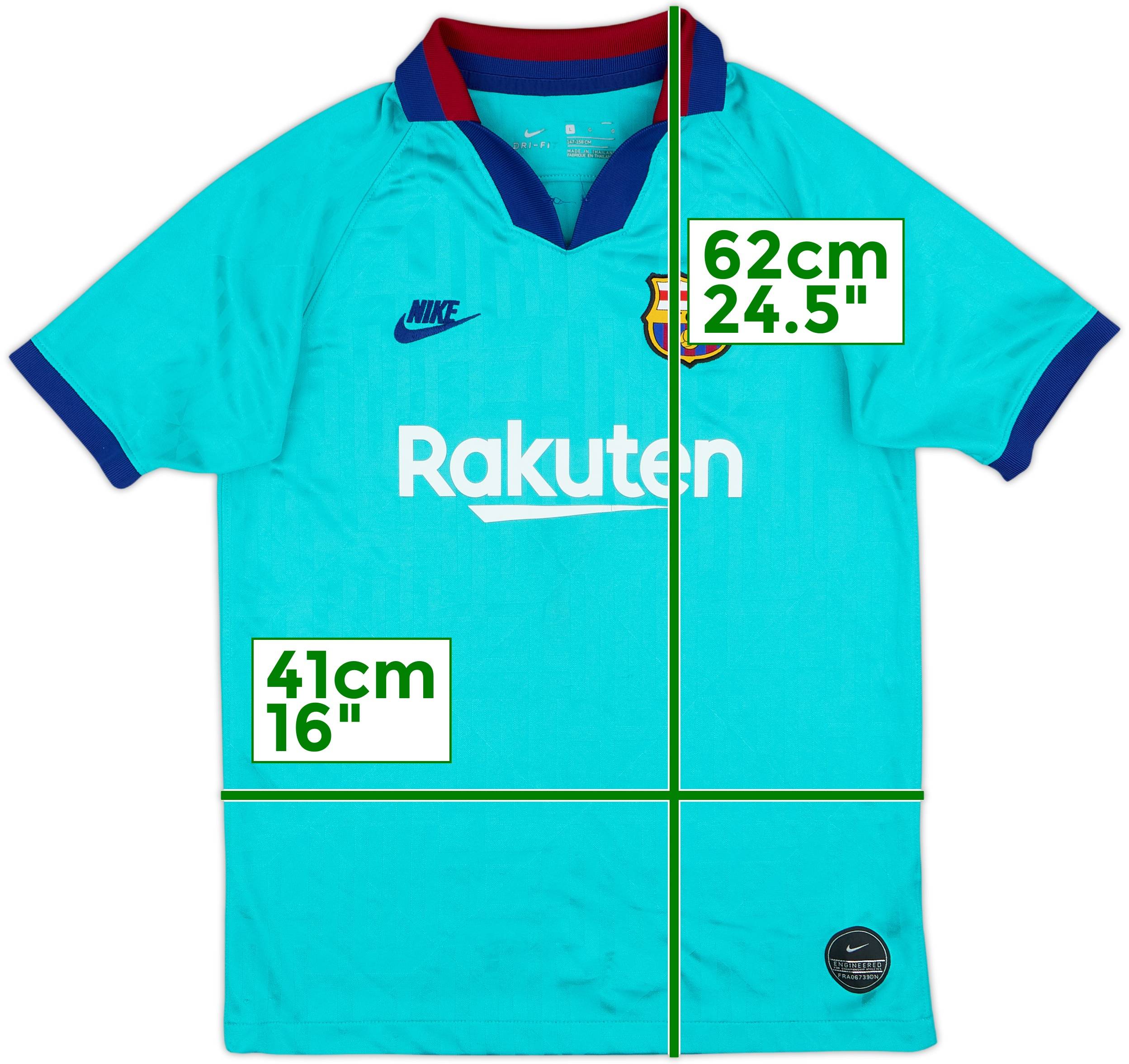 2019-20 Barcelona Third CL Shirt - 6/10 - (L.Boys)