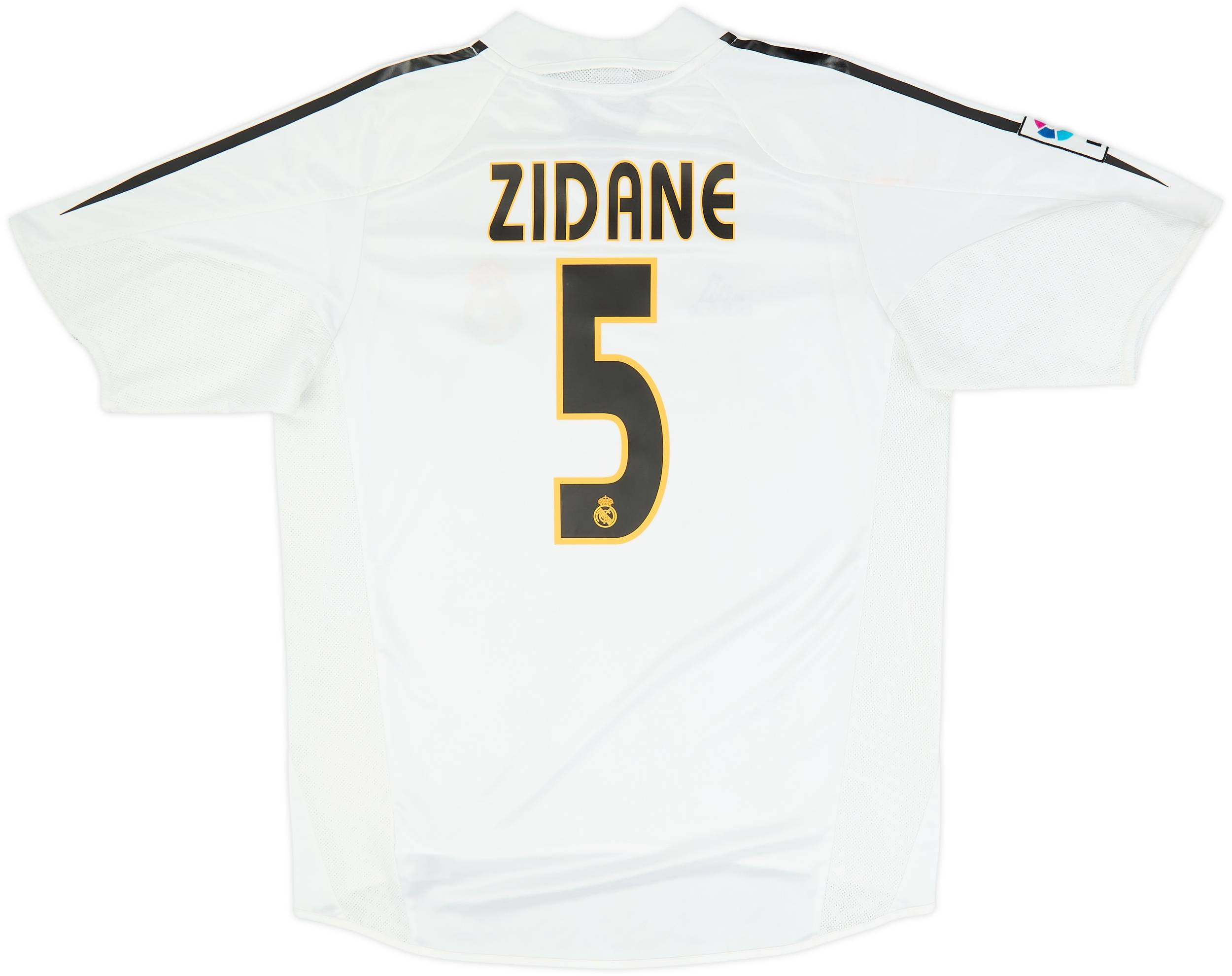2004-05 Real Madrid Home Shirt Zidane #5 - 8/10 - (M)