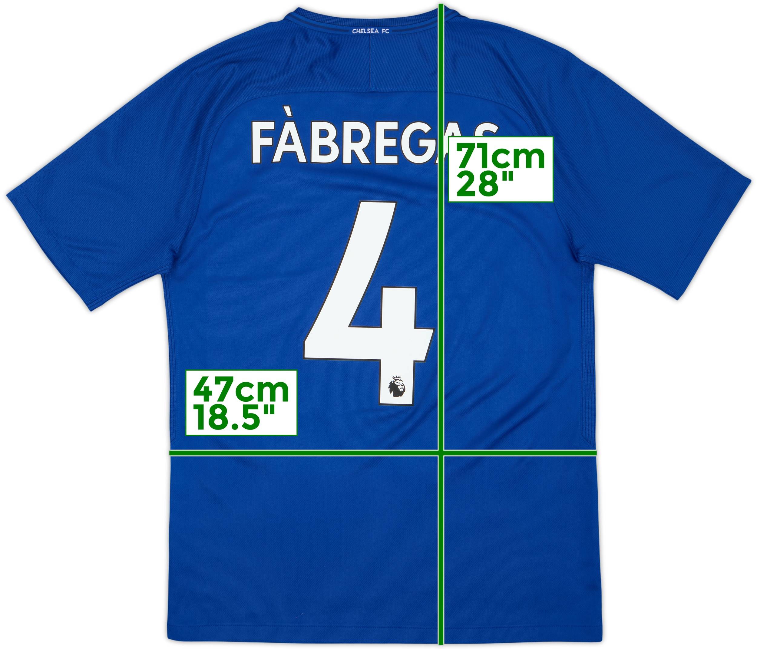 2017-18 Chelsea Home Shirt Fabregas #4 - 8/10 - (M)