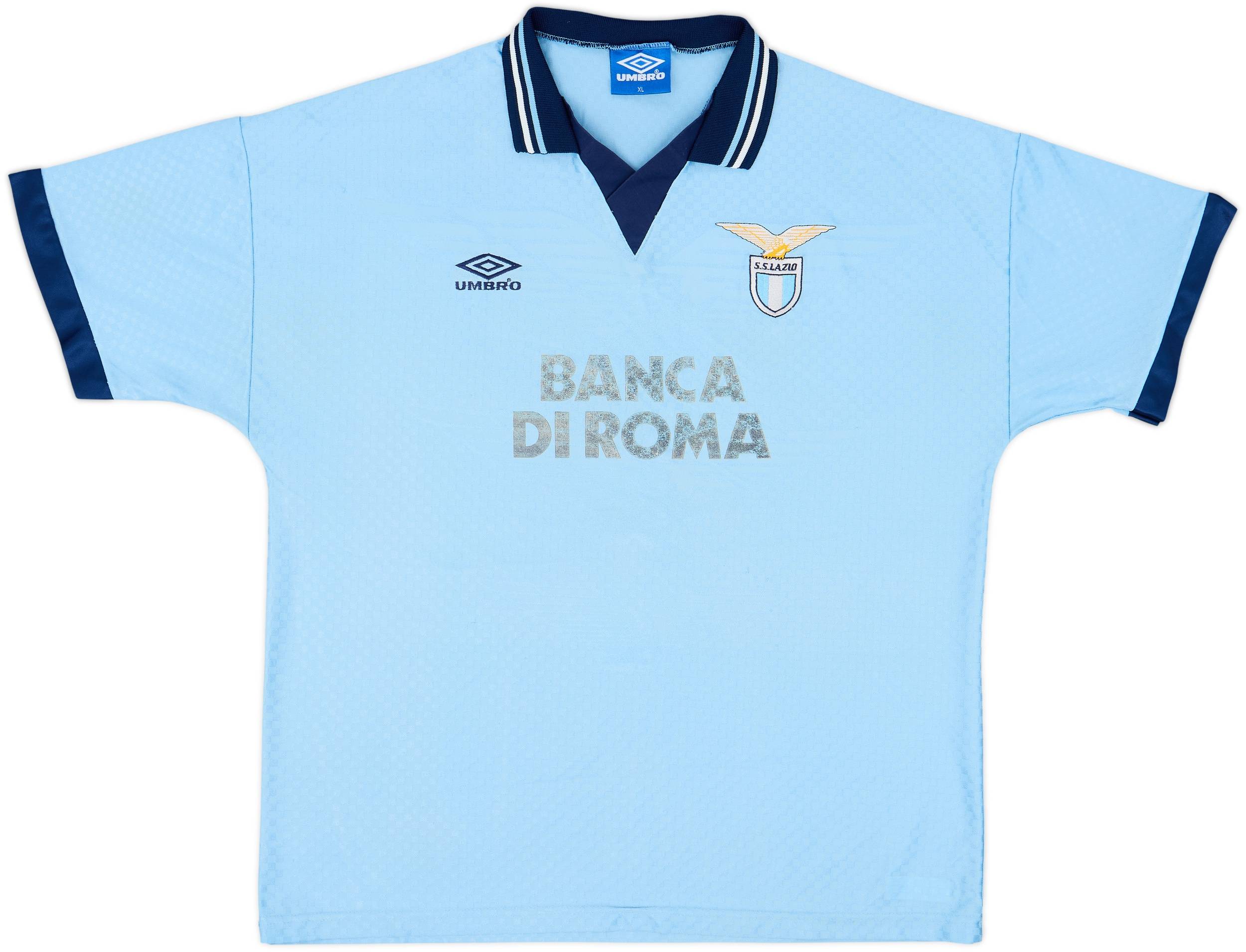 UMBRO S.S. LAZIO シャツ XL 1995-96 Lazio Home Shirt - 5/10 - (XL)