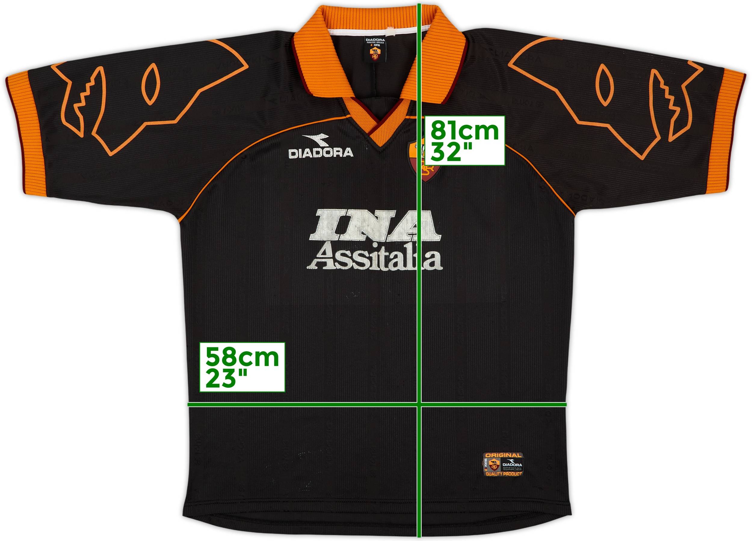 1999-00 Roma Third Shirt - 6/10 - (XXL)