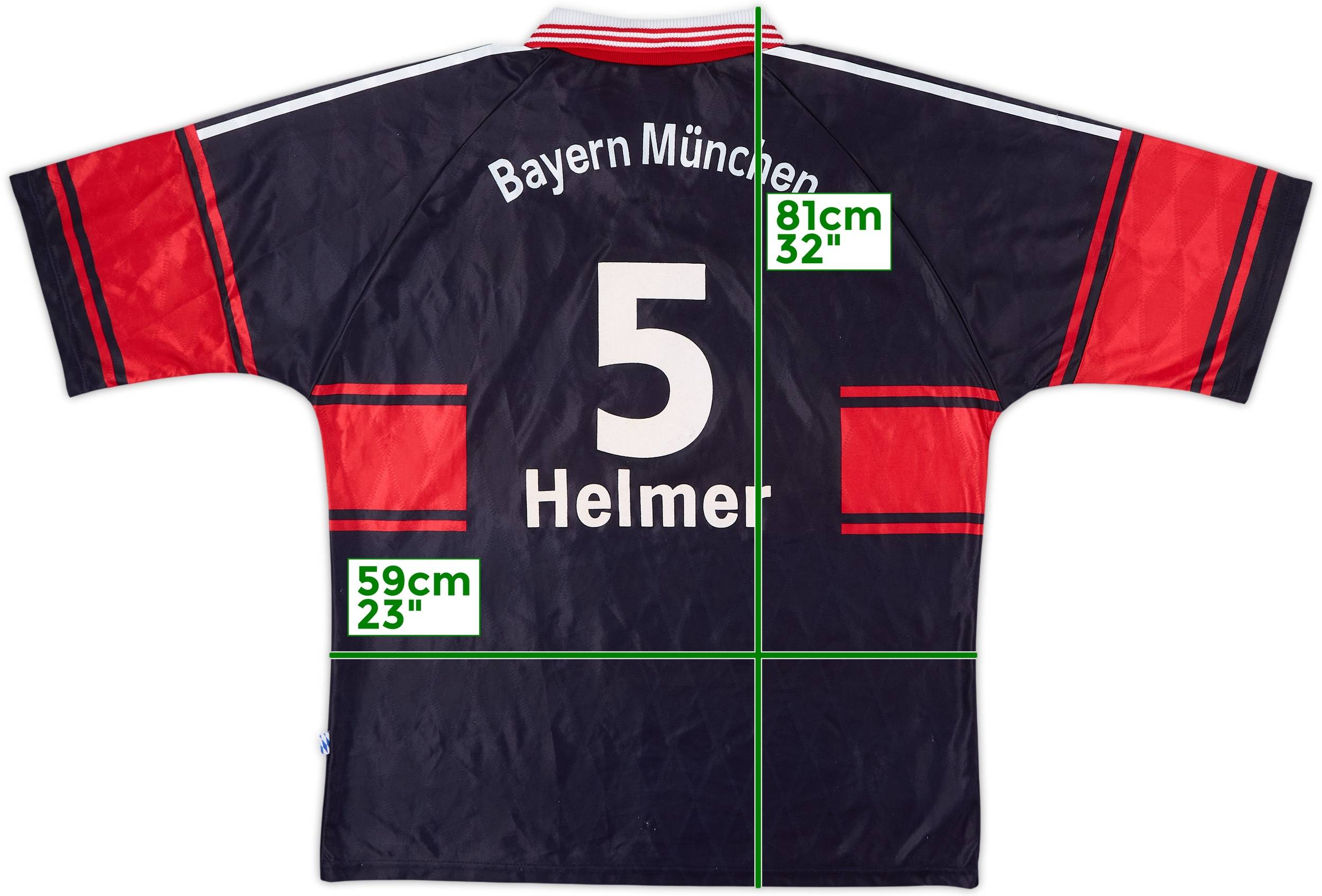1997-99 Bayern Munich Home Shirt Helmer #5 - 7/10 - (XL)