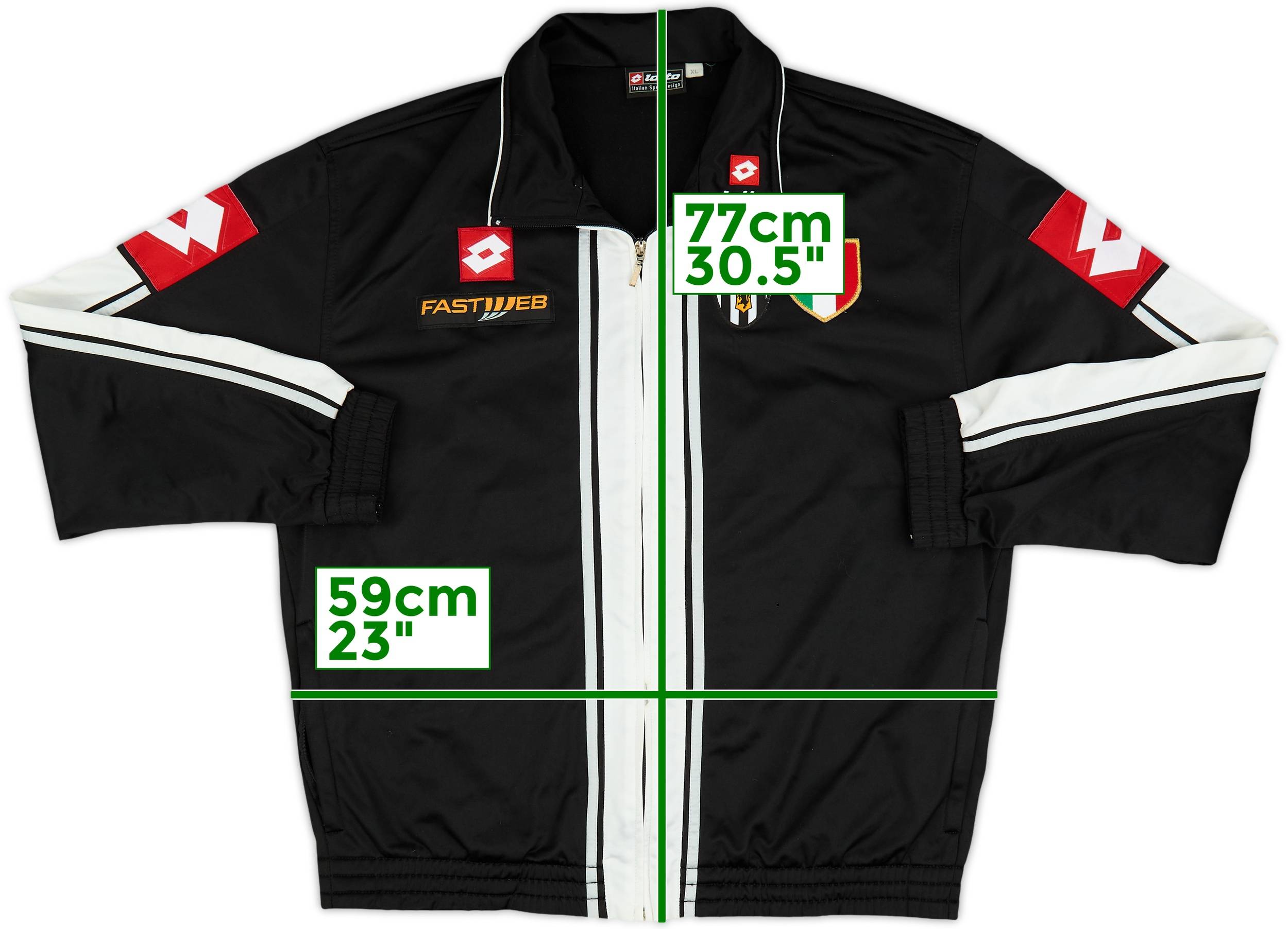 2001-02 Juventus Lotto Track Jacket - 8/10 - (XL)