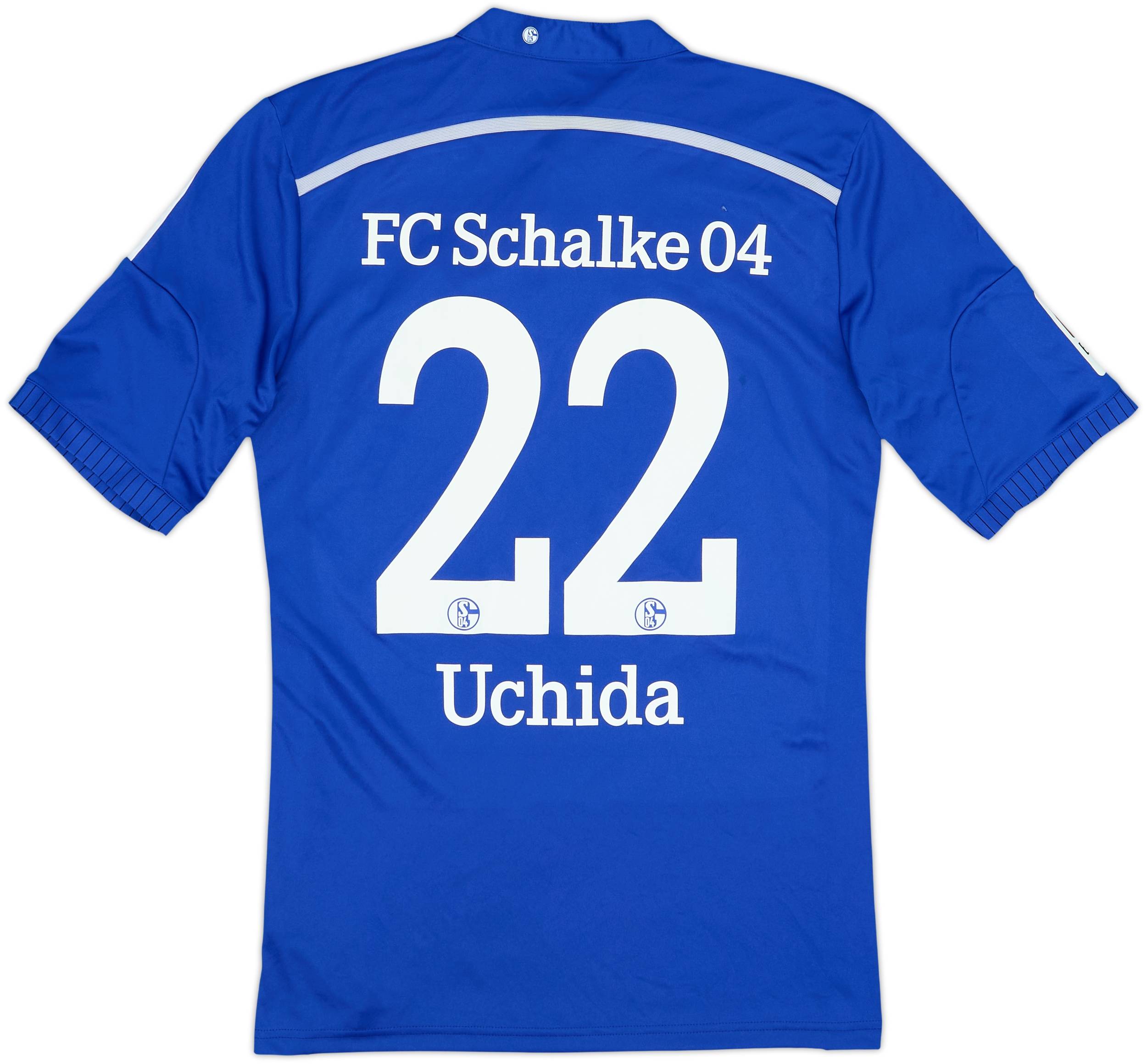 2014-16 Schalke Home Shirt Uchida #22 - 9/10 - (M)