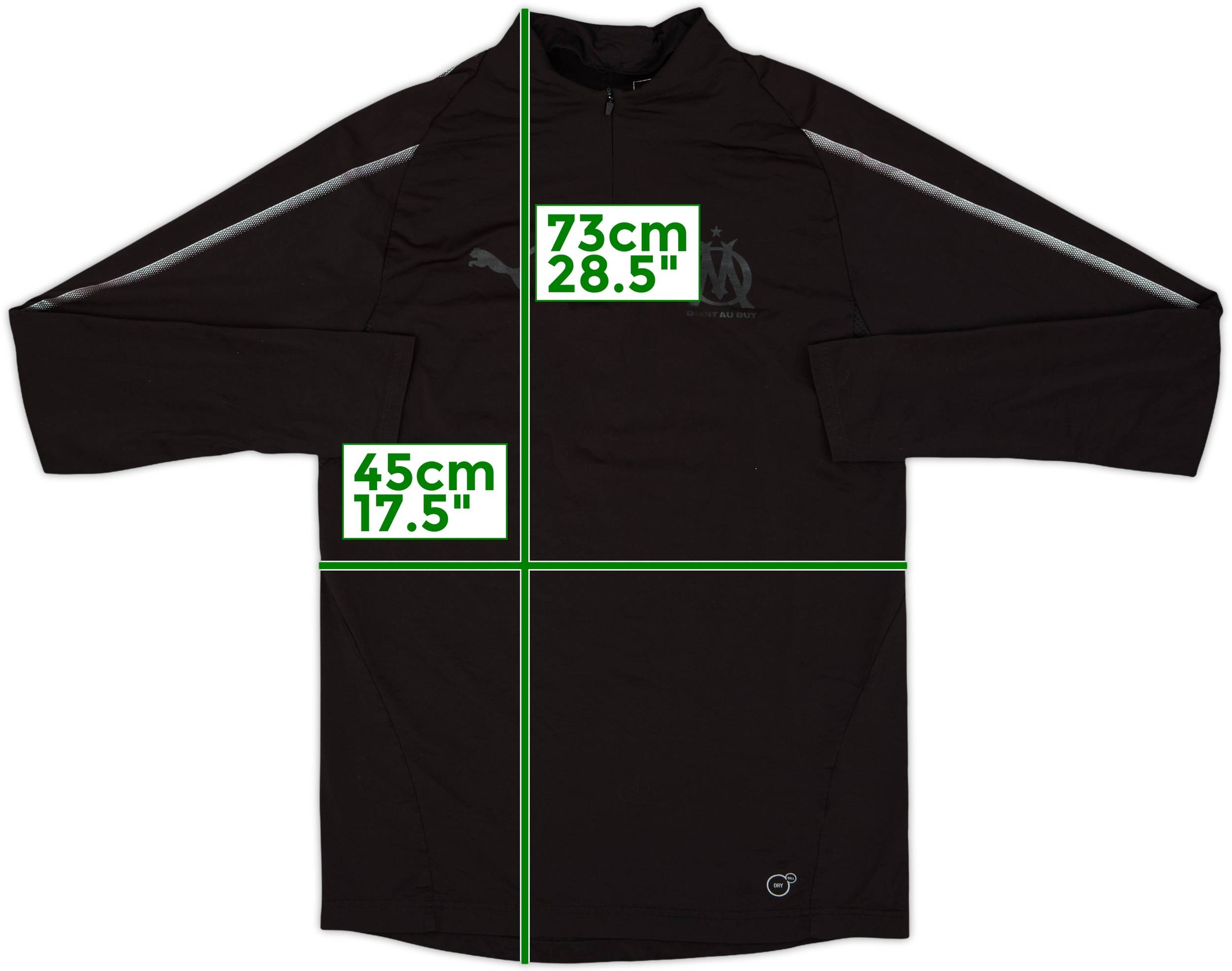 トレシャツ 2018-19 Olympique Marseille Puma 1/4 Zip Training Top - 8/10 - (S)