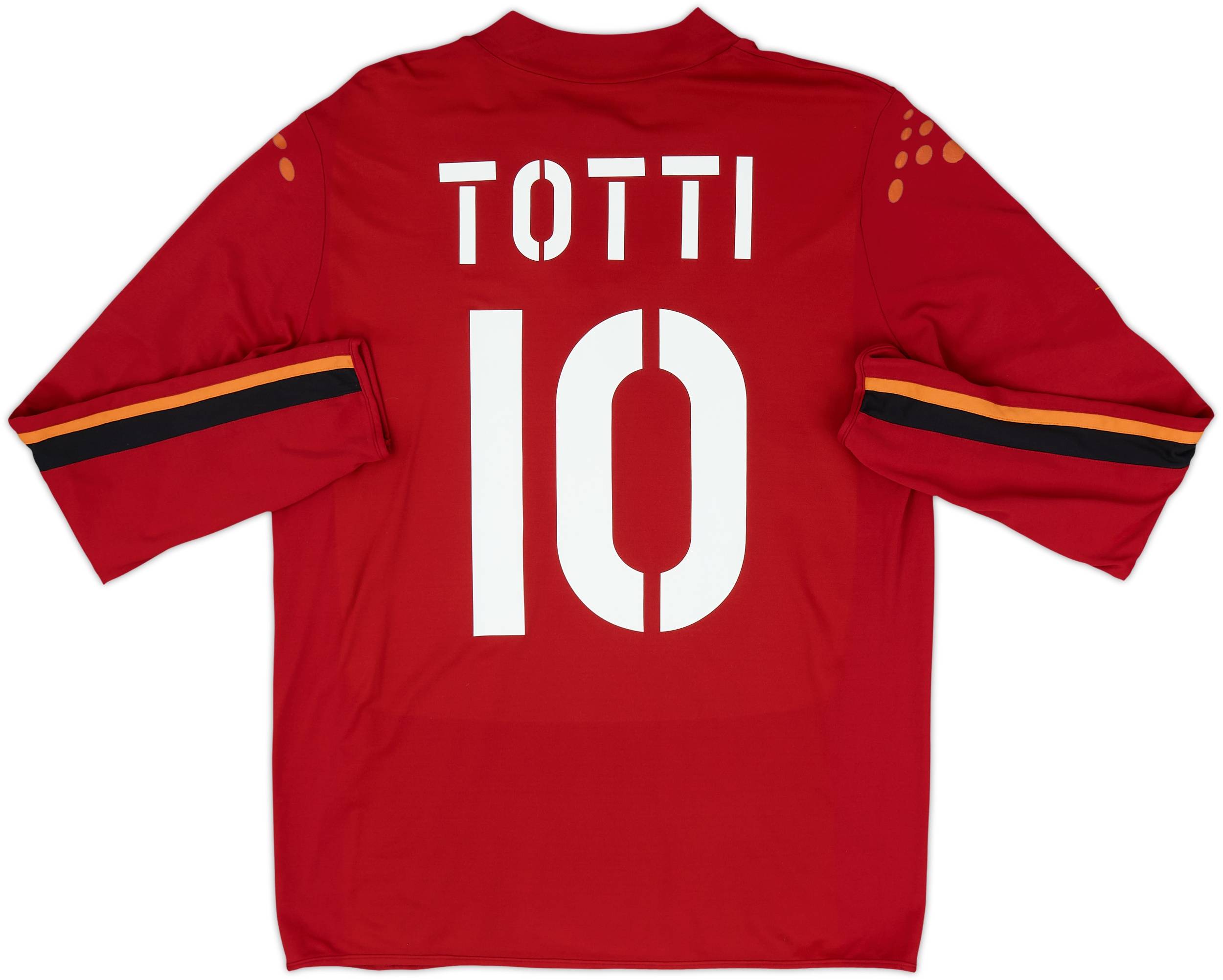 2003-04 Roma Home L/S Shirt Totti #10 - 6/10 - (XL)