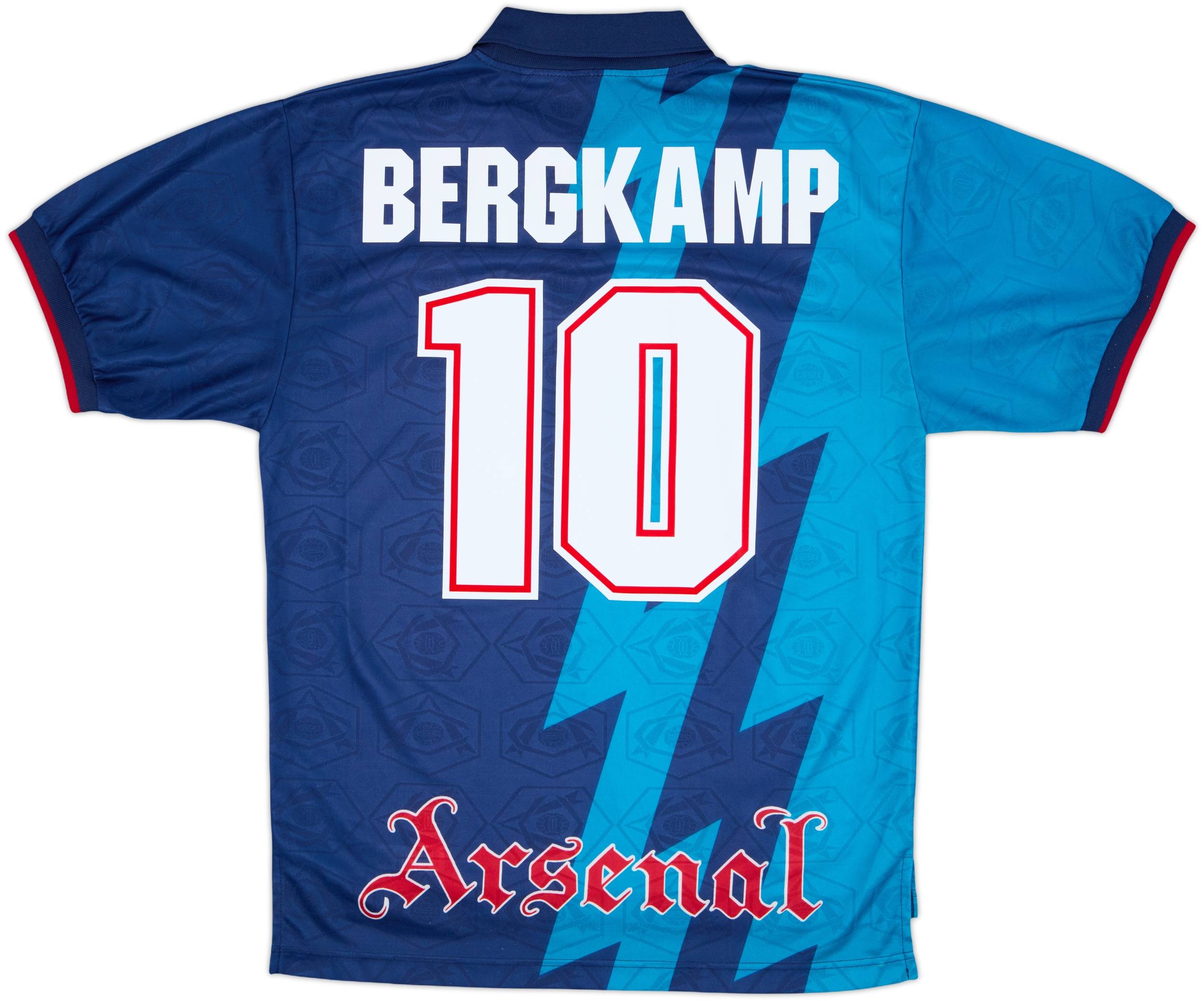 1995-96 Arsenal Away Shirt Bergkamp #10 - 8/10 - (L)