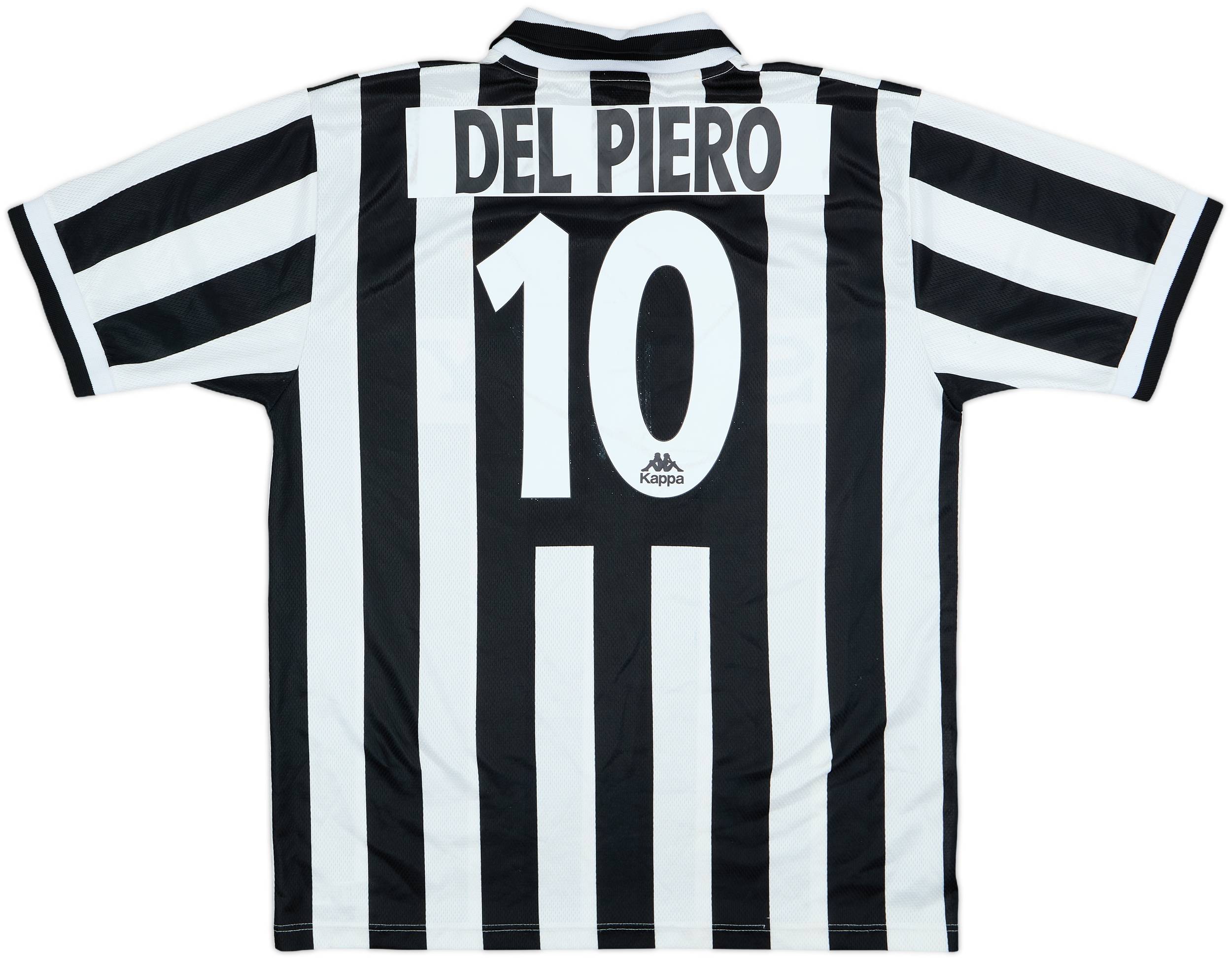 1995-97 Juventus Home Shirt Del Piero #10 - 8/10 - (XL)