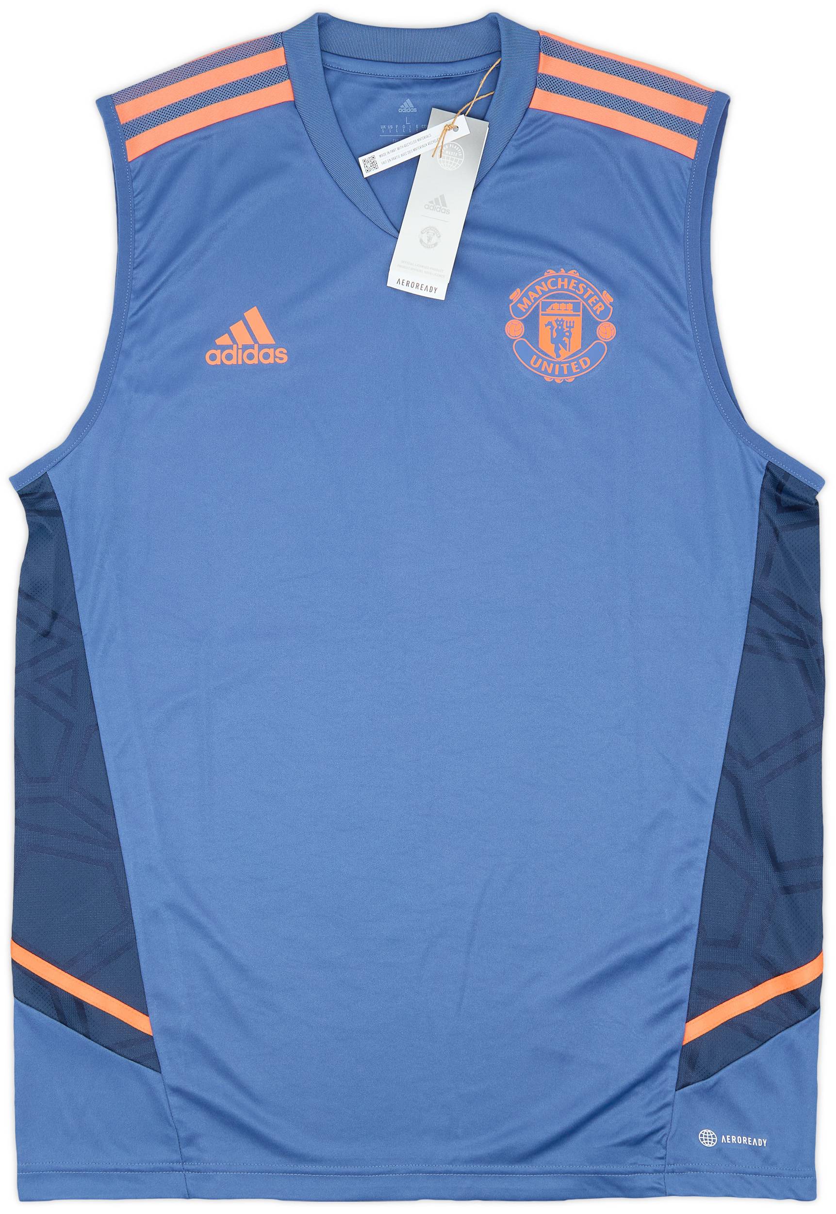 2022 23 Manchester United adidas Training Vest L