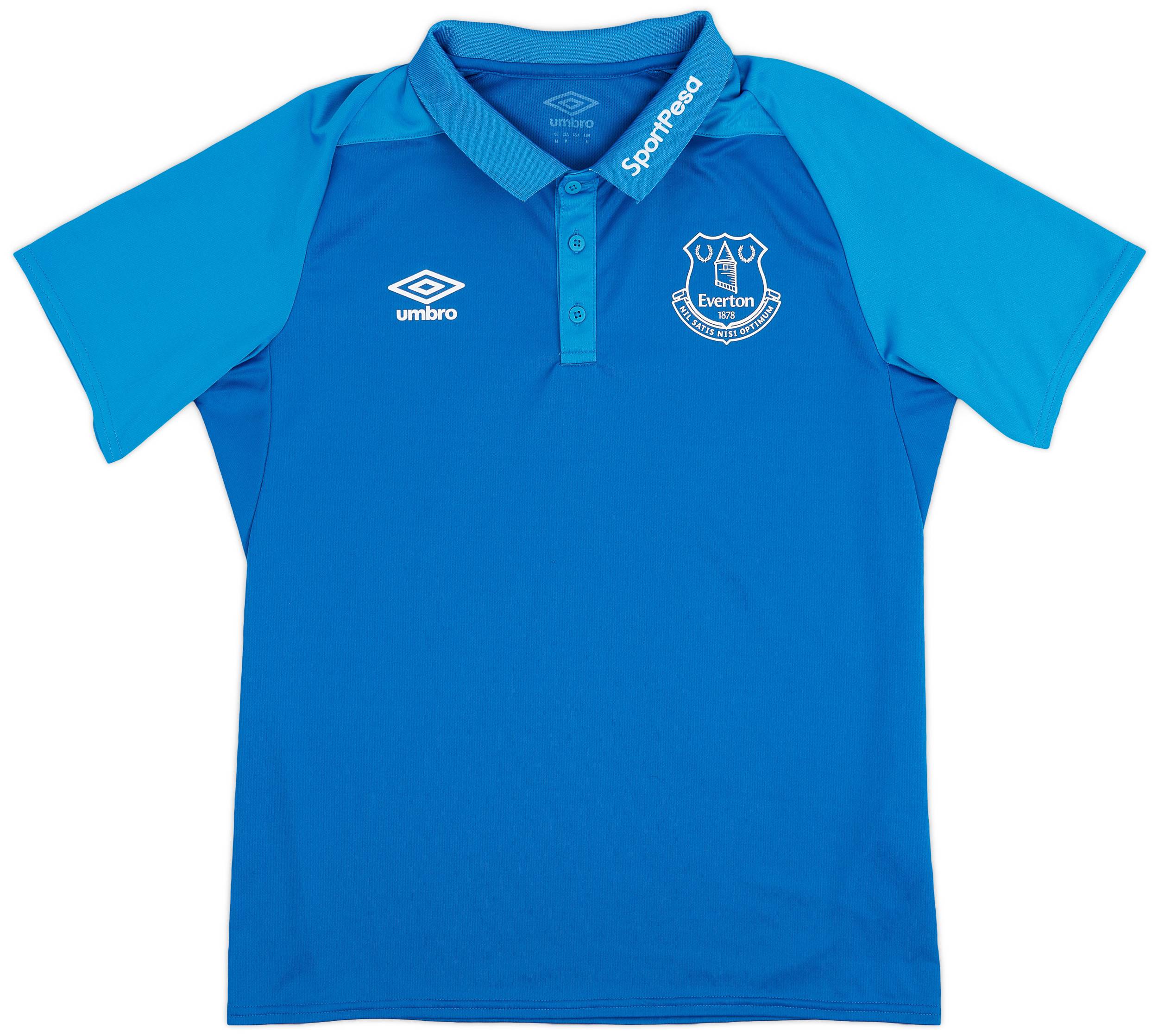 2017-18 Everton Umbro Polo Shirt - 9/10 - (M)