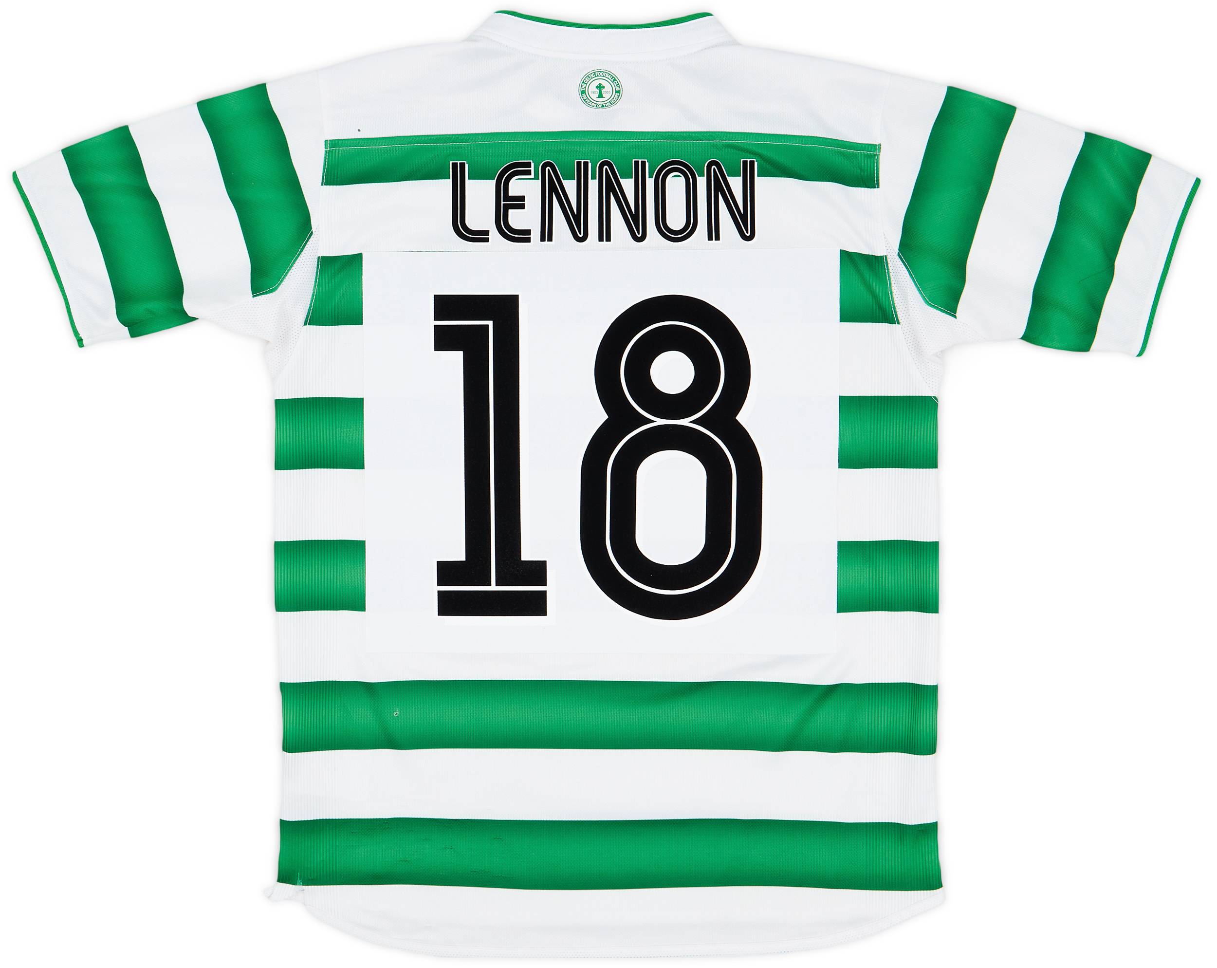 2003-04 Celtic Home Shirt Lennon #18 - 6/10 - (L)