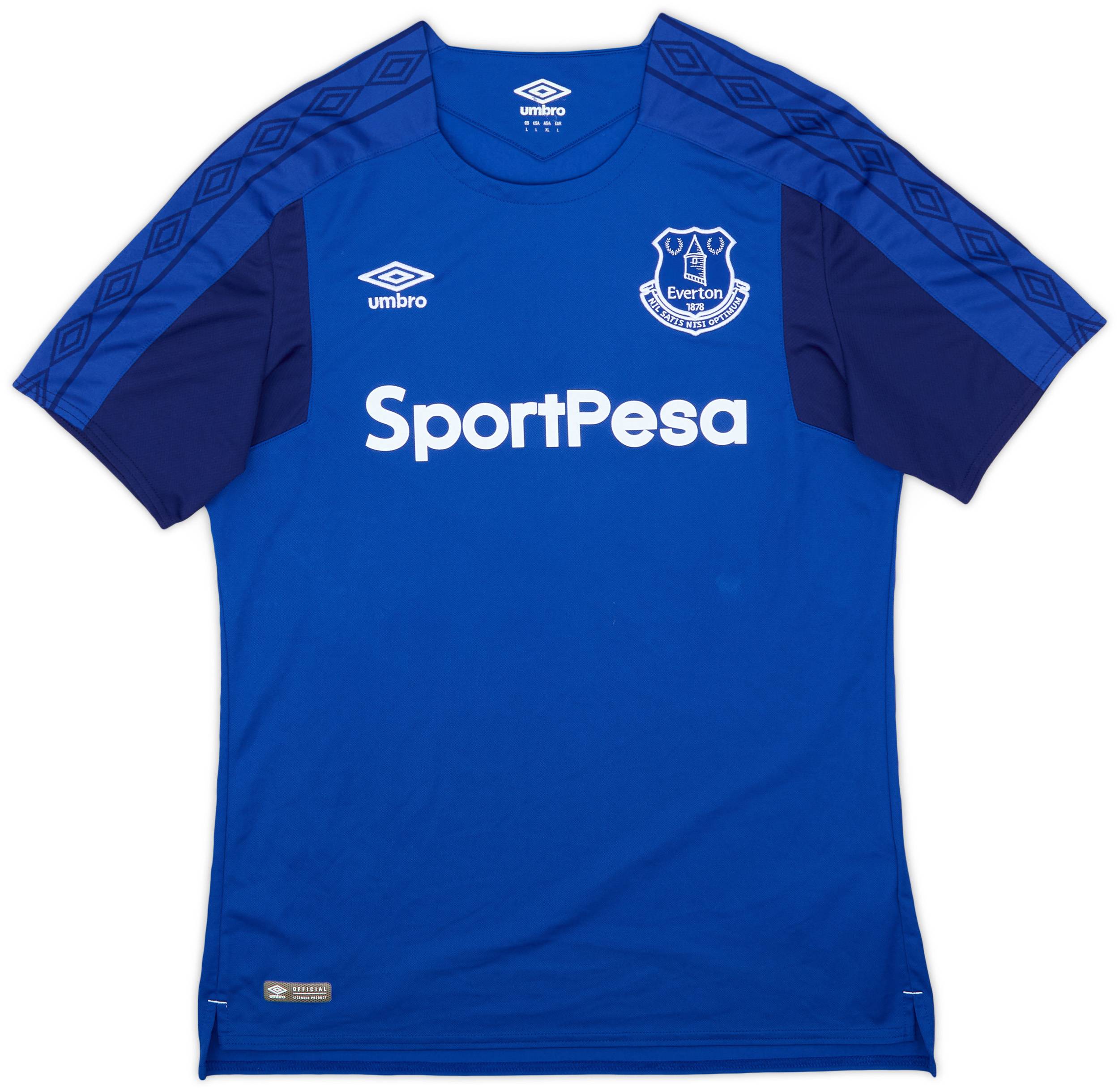 2017-18 Everton Home Shirt - 8/10 - (L)