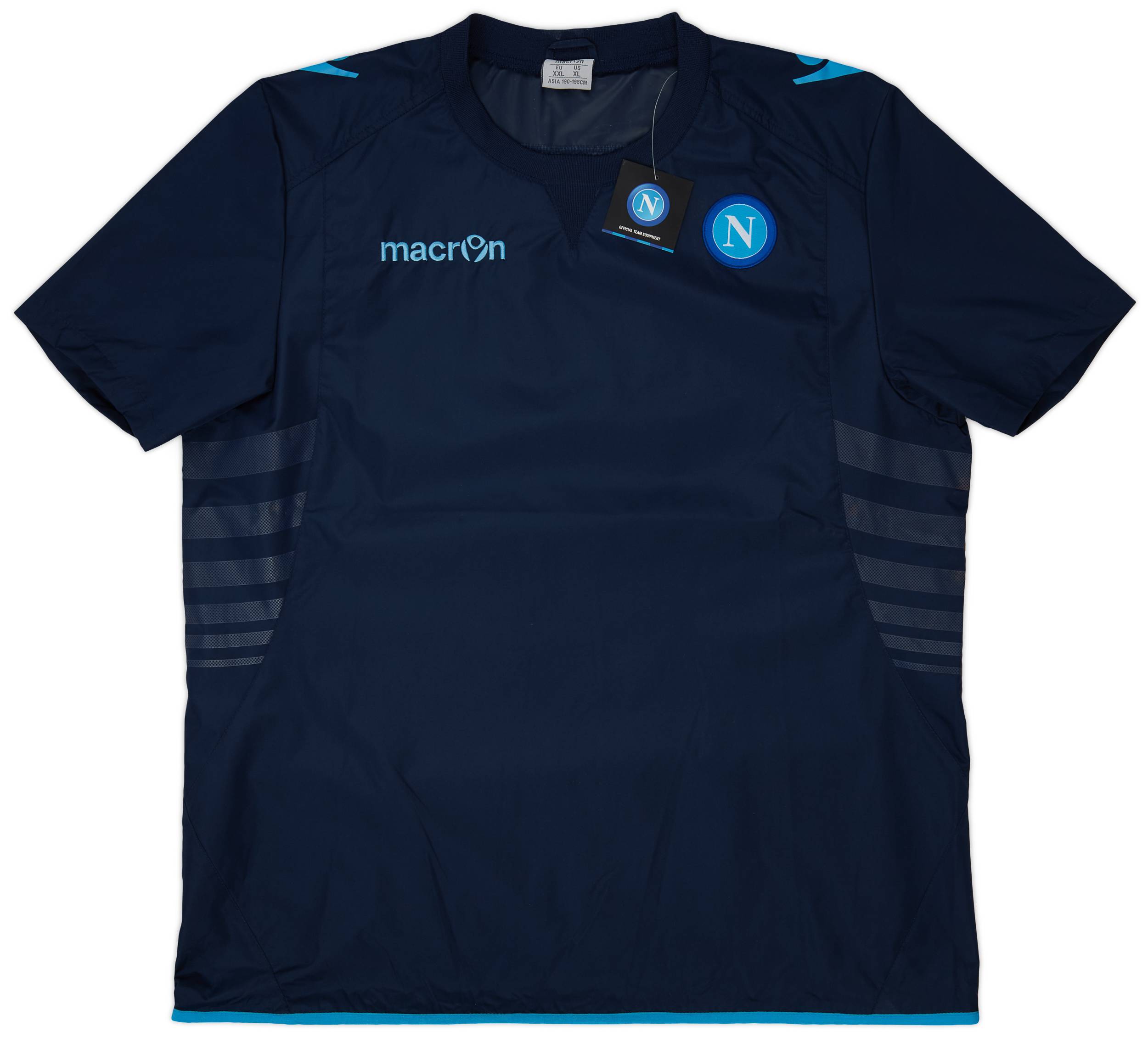 2013-14 Napoli Macron Waterproof Training Shirt - 7/10 - (XXL)