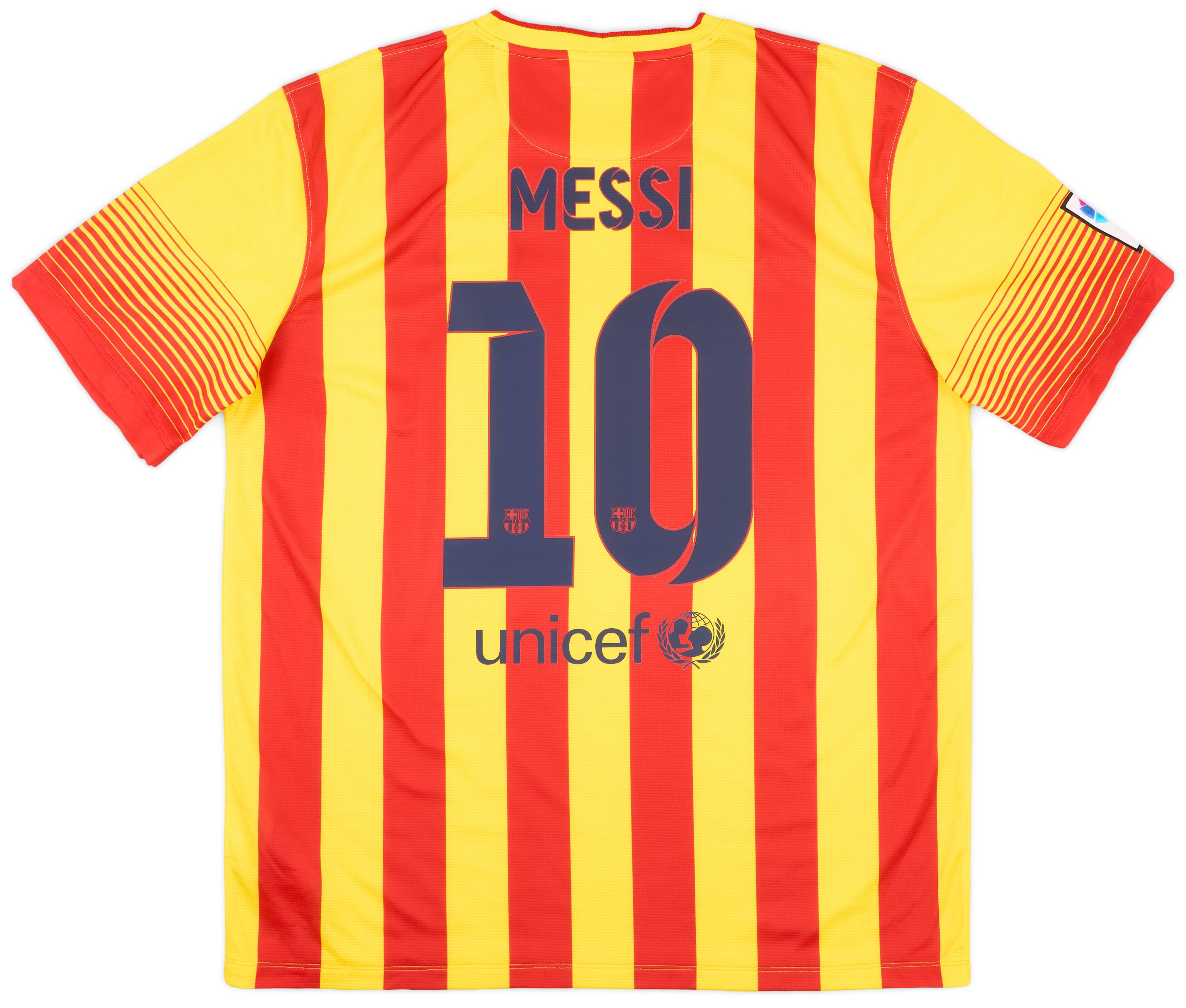 2013-15 Barcelona Away Shirt Messi #10 - 9/10 - (XL)