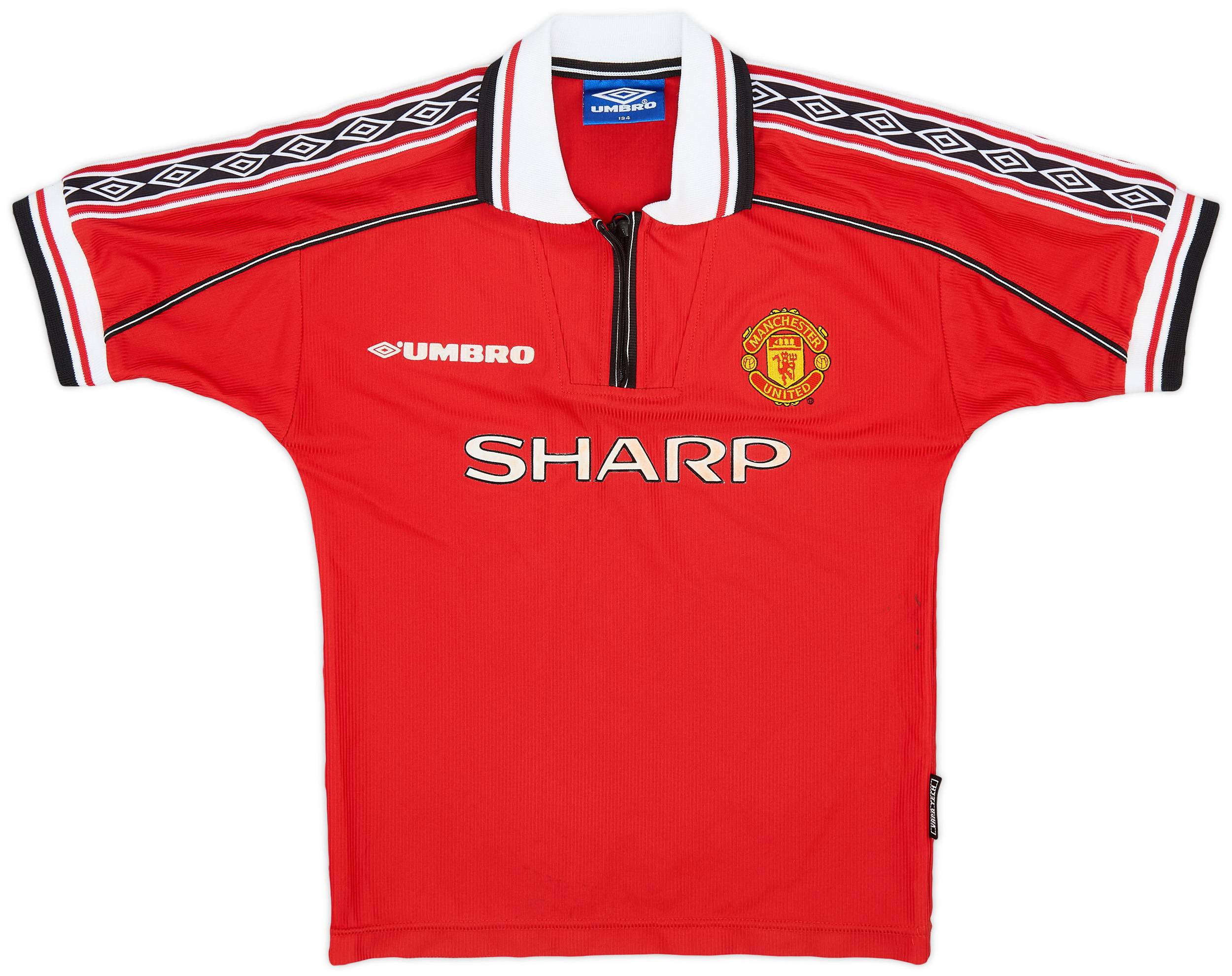 1998-00 Manchester United Home Shirt - 7/10 - (S.Boys)