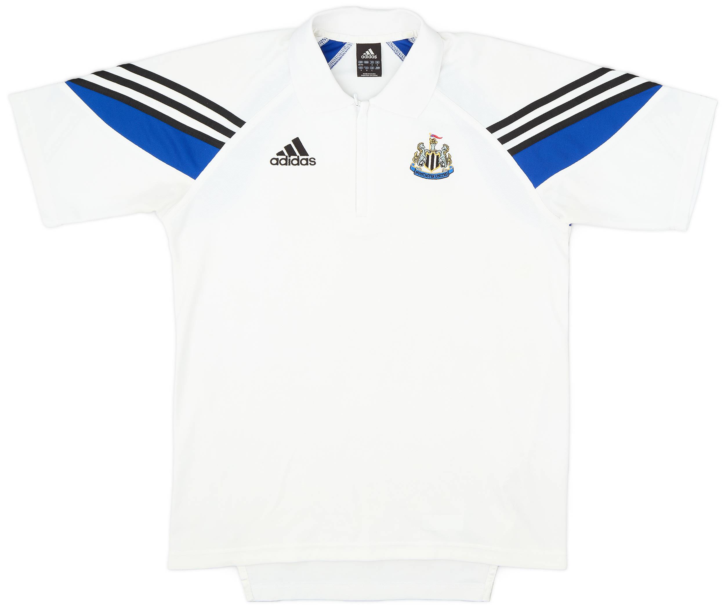 2003-04 Newcastle adidas 1/4 Zip Polo Shirt - 8/10 - (M)