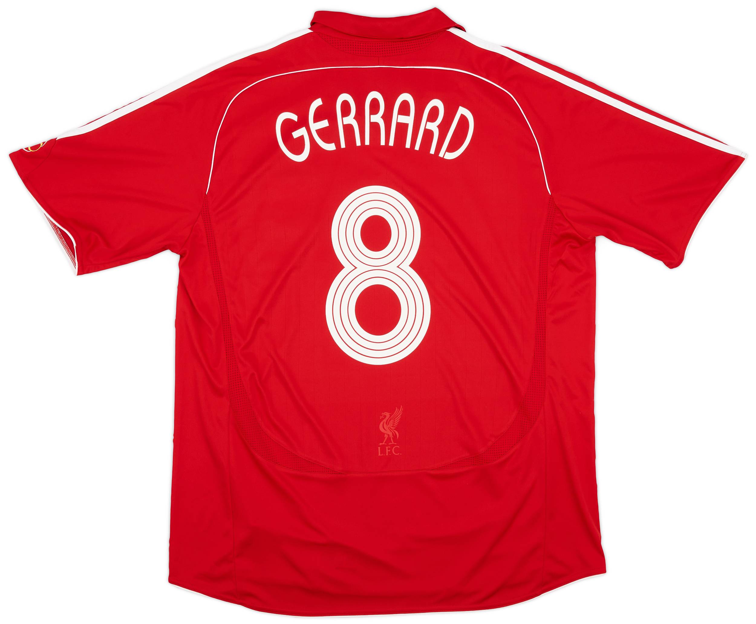 2006-08 Liverpool Home Shirt Gerrard #8 - 6/10 - (XL)