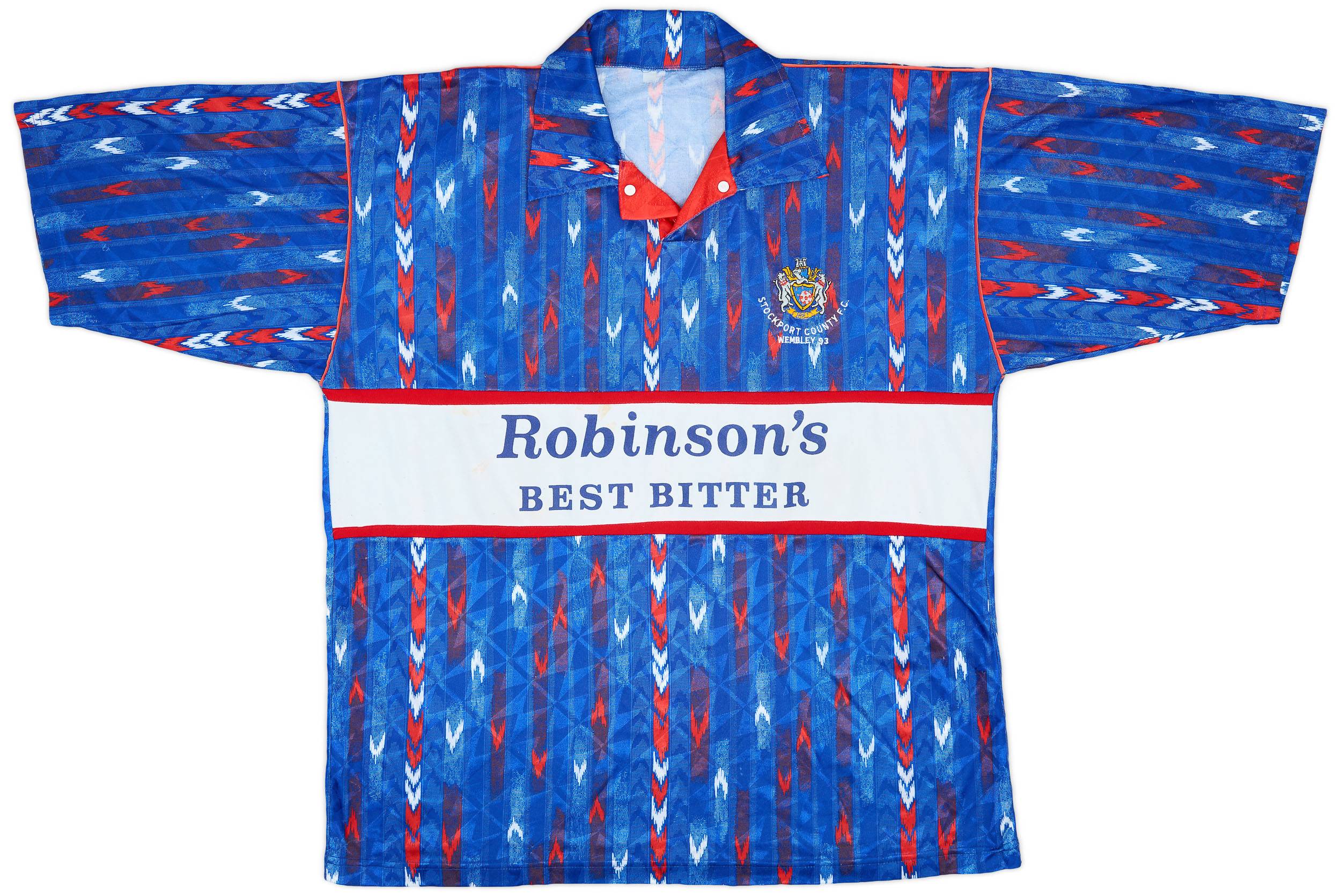 1992-93 Stockport 'Wembley 1993' Shirt - 8/10 - (XXL)
