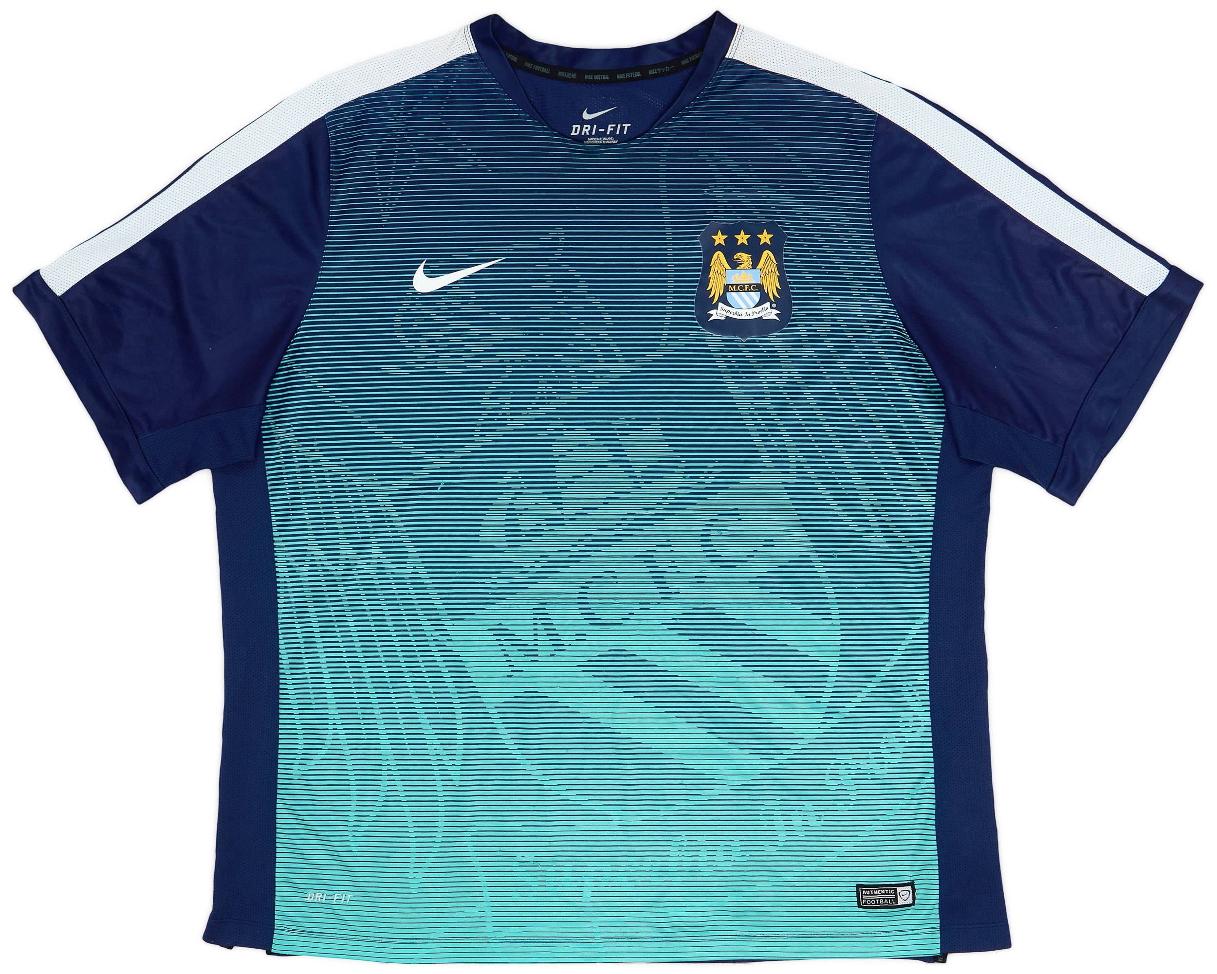 2015-16 Manchester City Nike Training Shirt - 8/10 - (XXL)