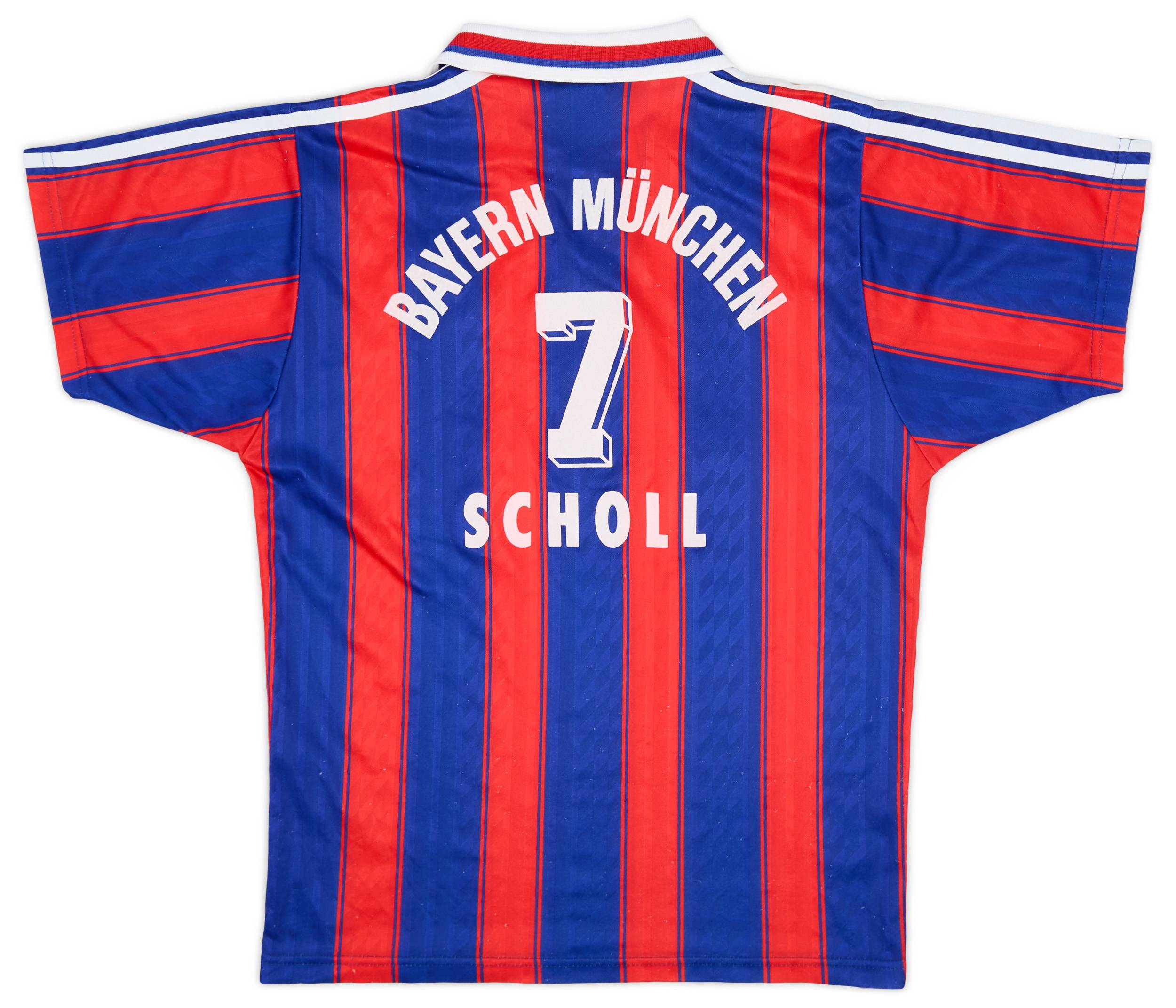 1995-97 Bayern Munich Home Shirt Scholl #7 - 5/10 - (XS/S)