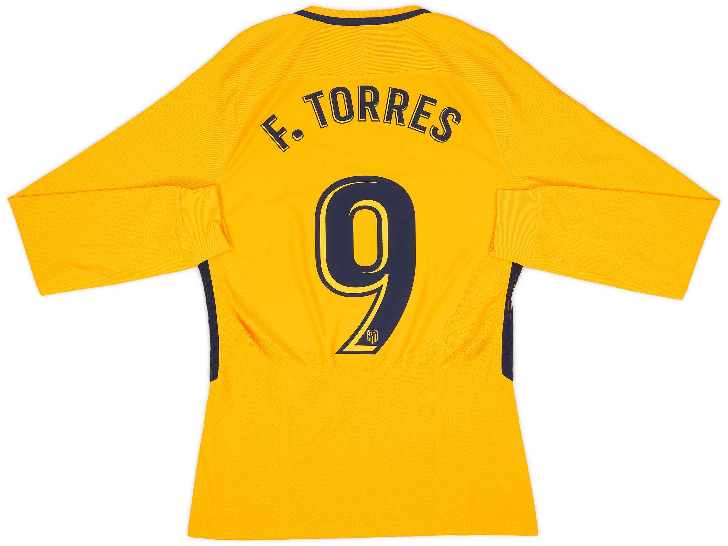 2017-18 Atletico Madrid Authentic Away L/S Shirt F.Torres #9 (M)