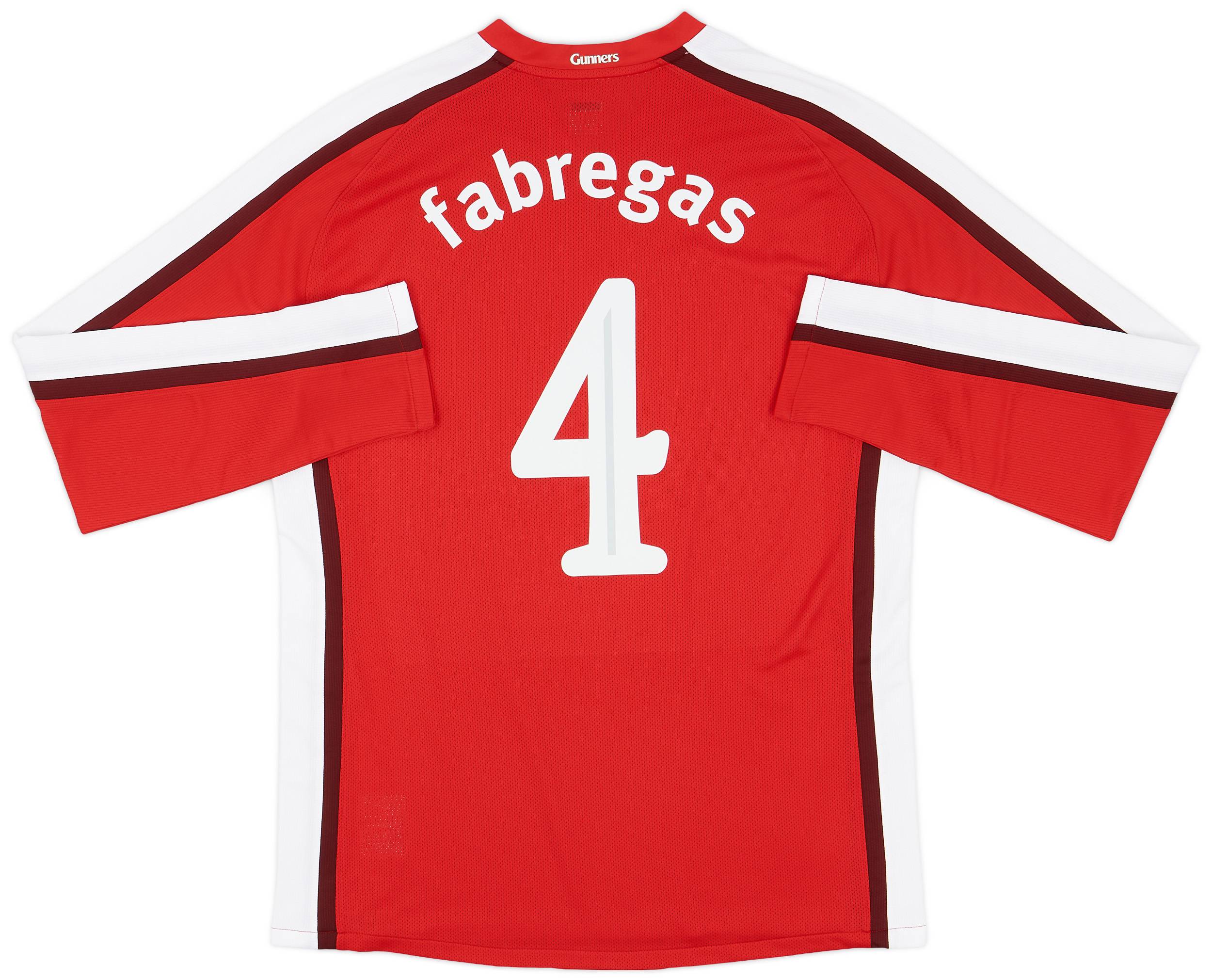 2008-10 Arsenal Player Issue Home L/S Shirt Fabregas #4 (XL)