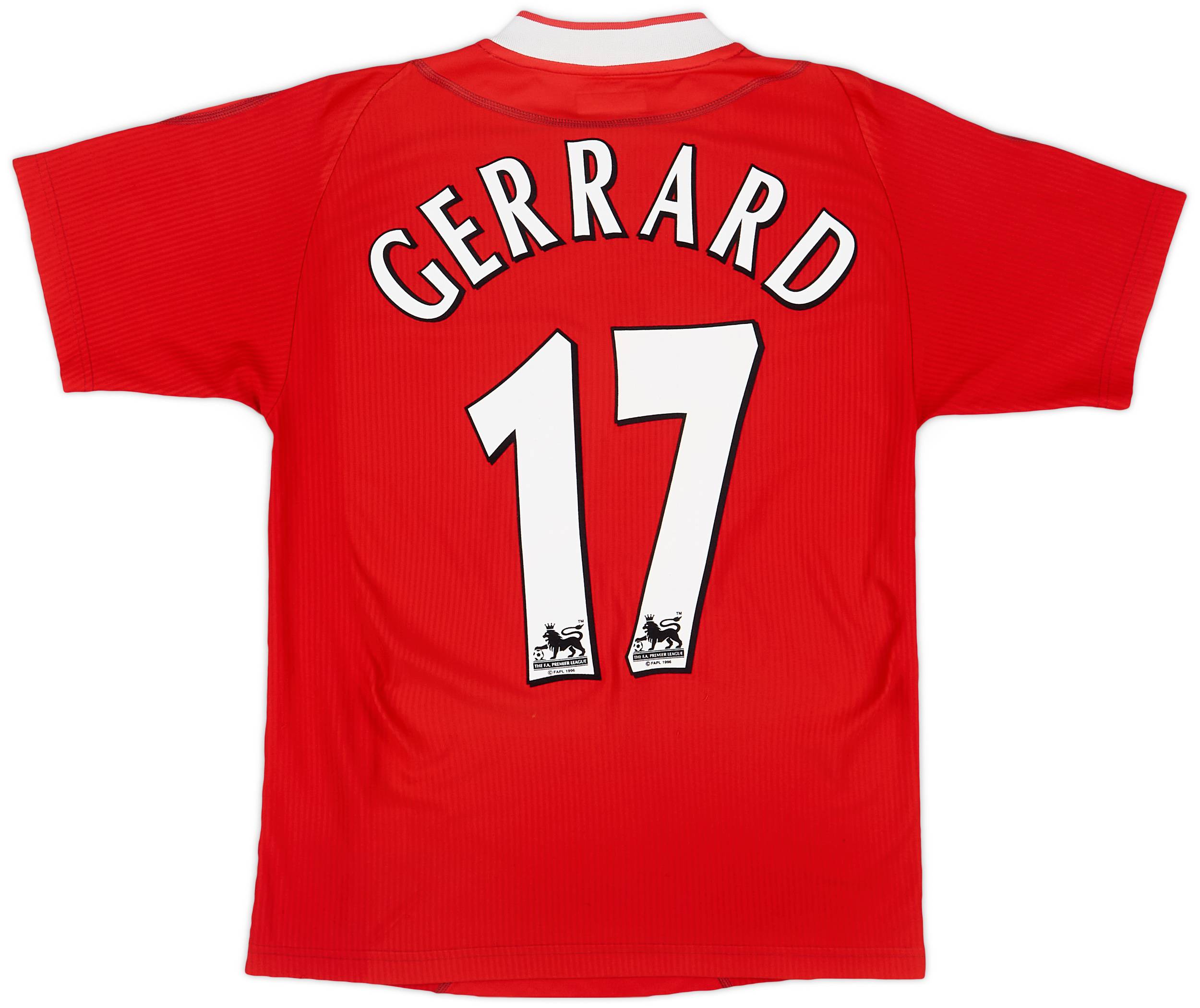 2002-04 Liverpool Home Shirt Gerrard #17 - 8/10 - (S)