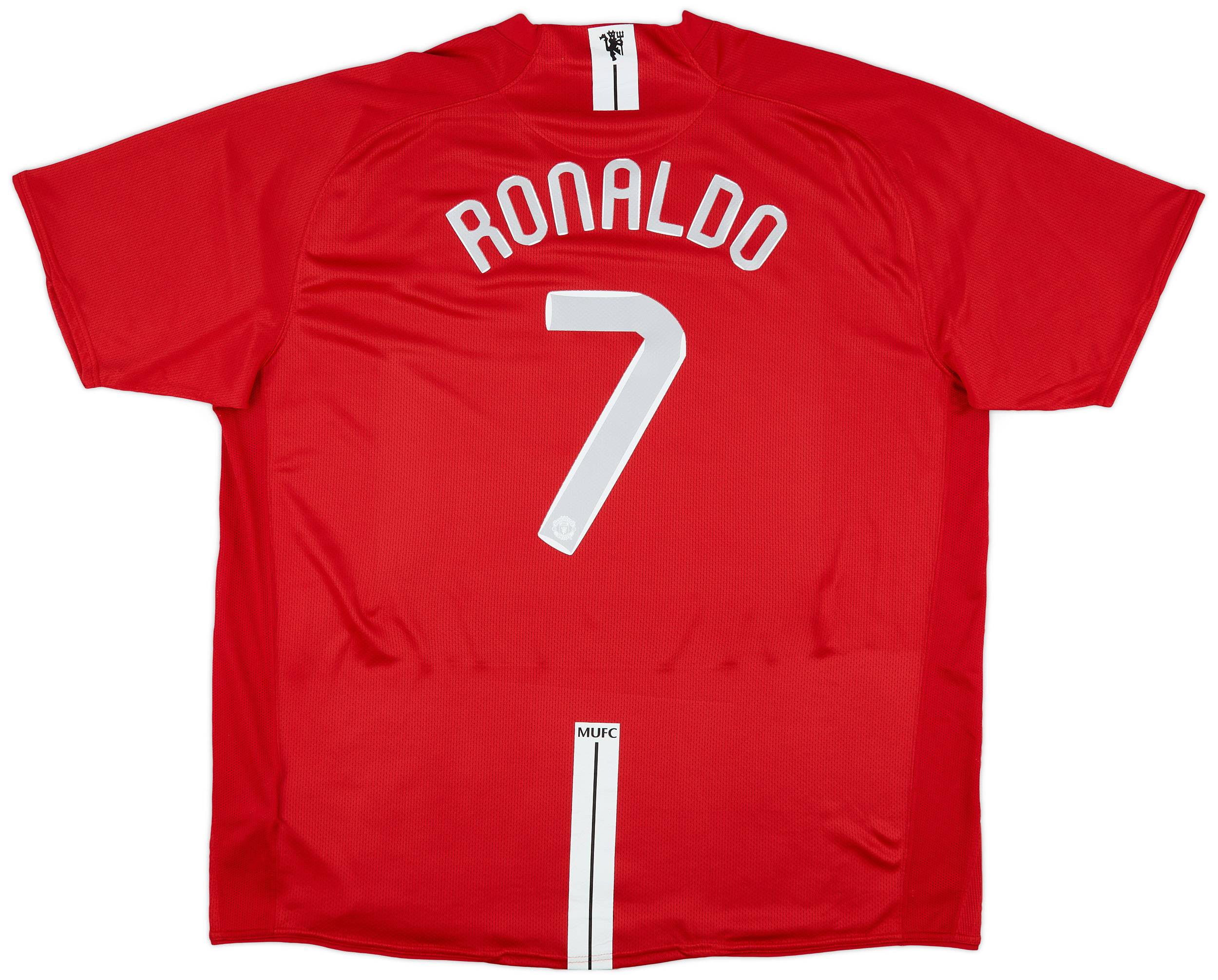 2007-09 Manchester United Home Shirt Ronaldo #7 - 8/10 - (3XL)