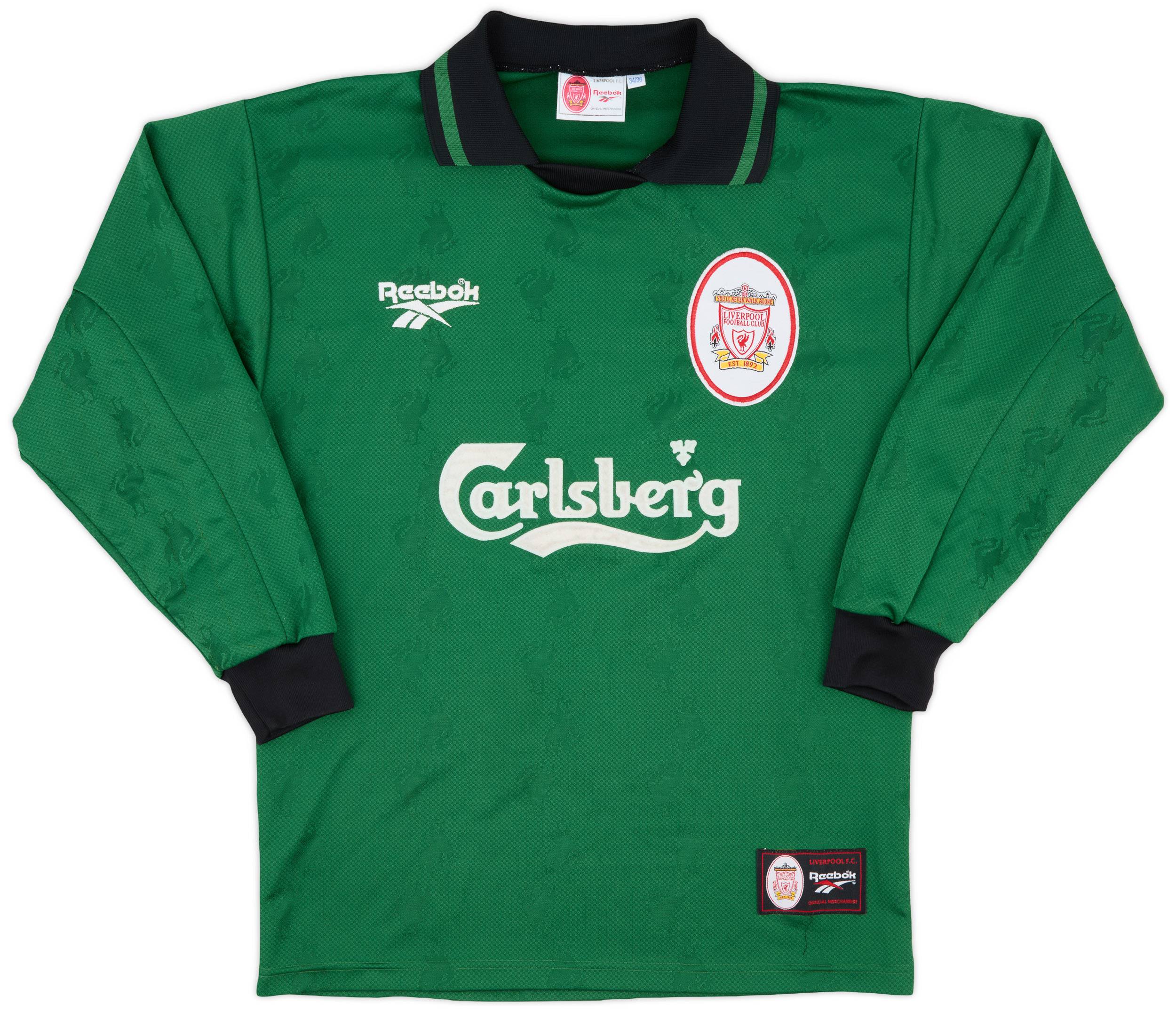 1996-97 Liverpool GK Shirt - 8/10 - (S)