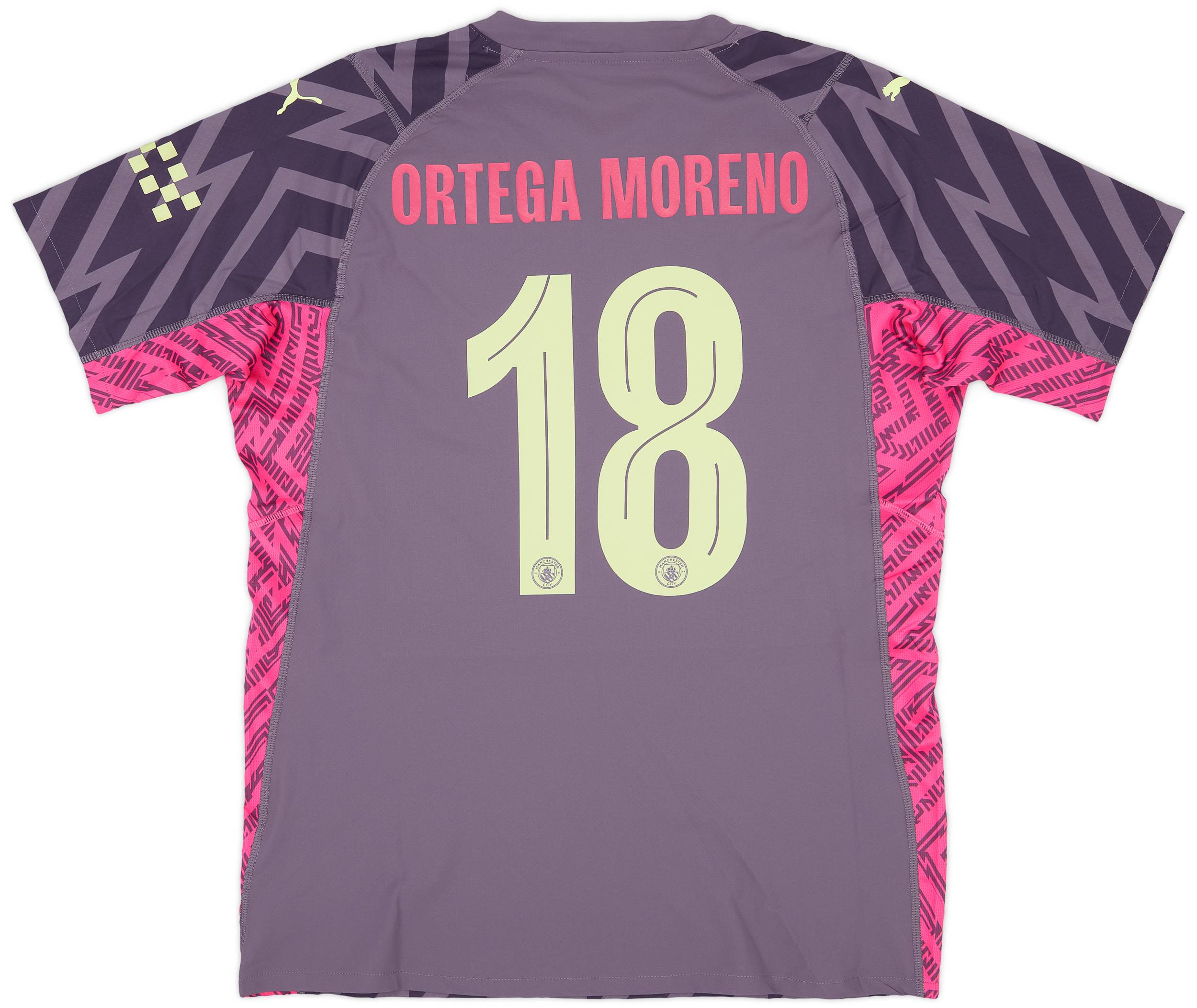 2023-24 Manchester City Match Issue FA Cup GK Shirt Ortega Moreno #18