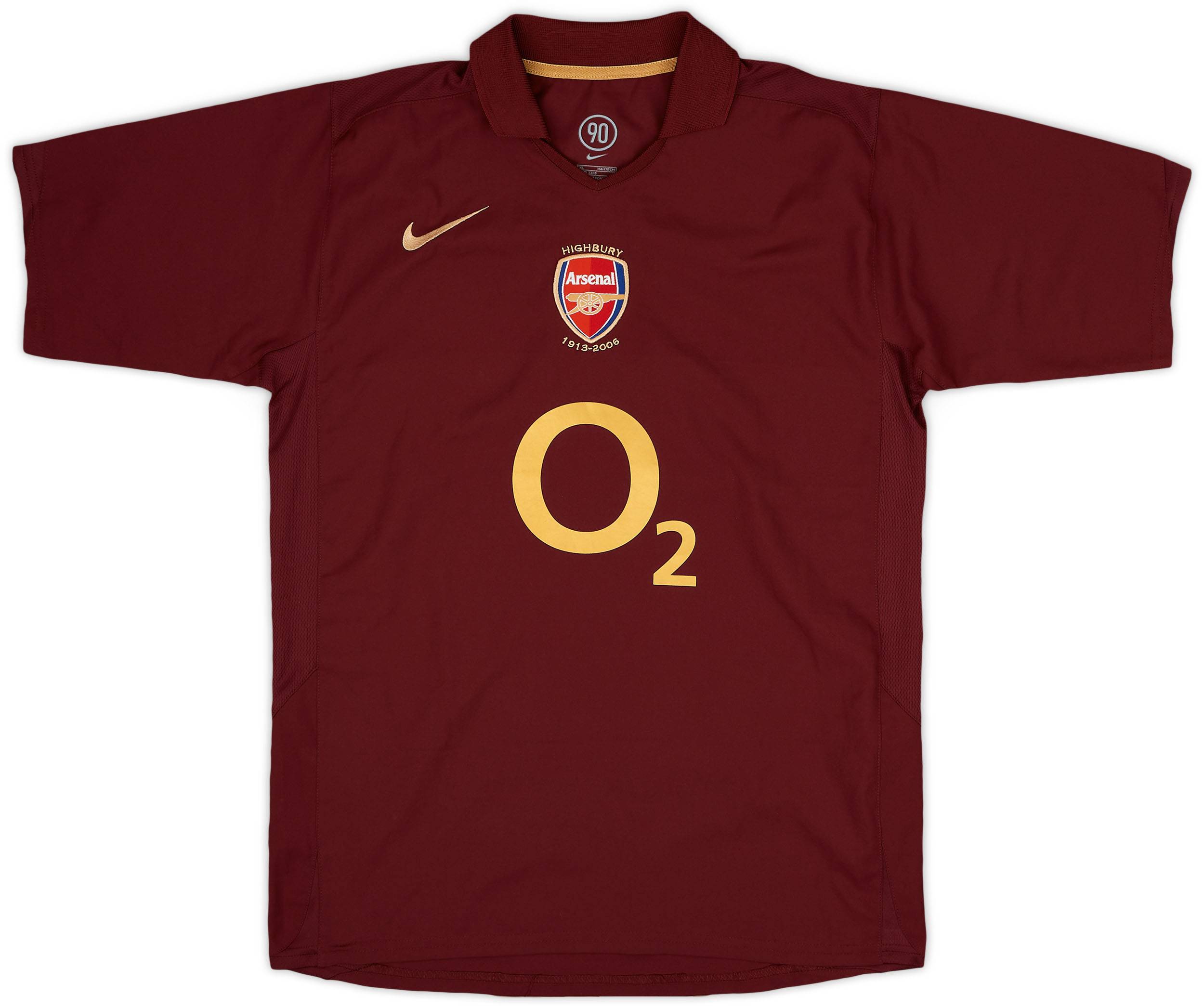 2005-06 Arsenal Home Shirt - 9/10 - (XL.Boys)