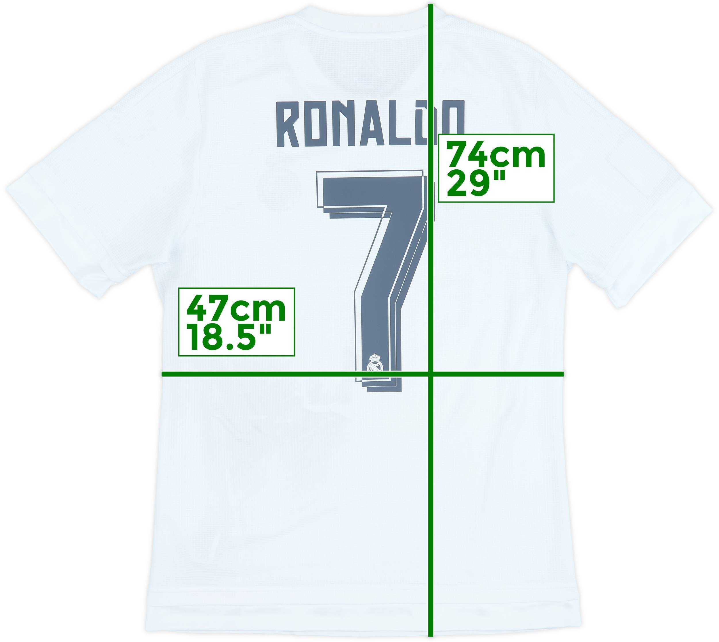 2015-16 Real Madrid Home Shirt Ronaldo #7 - 6/10 - (M)