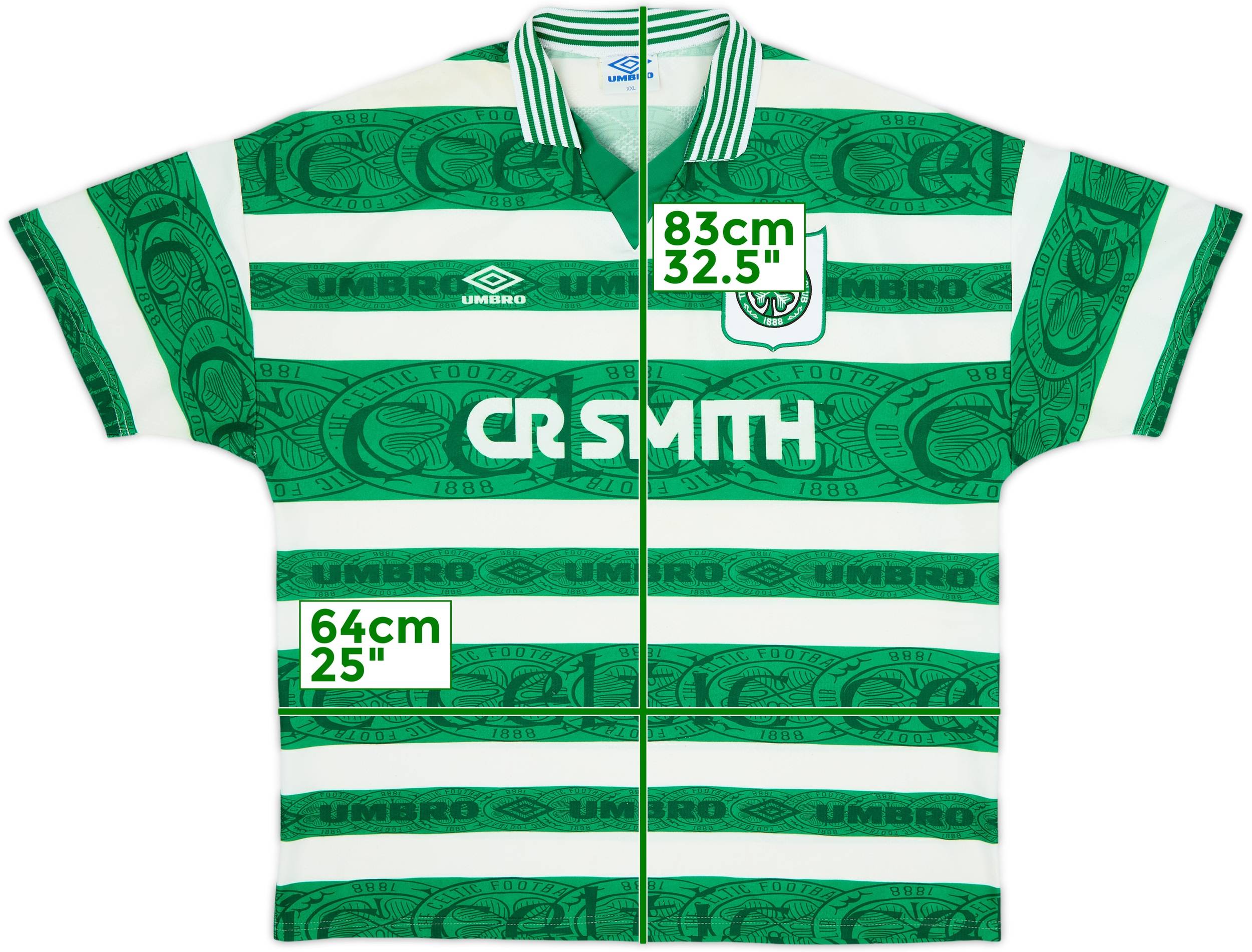 1995-97 Celtic Home Shirt - 8/10 - (XXL)