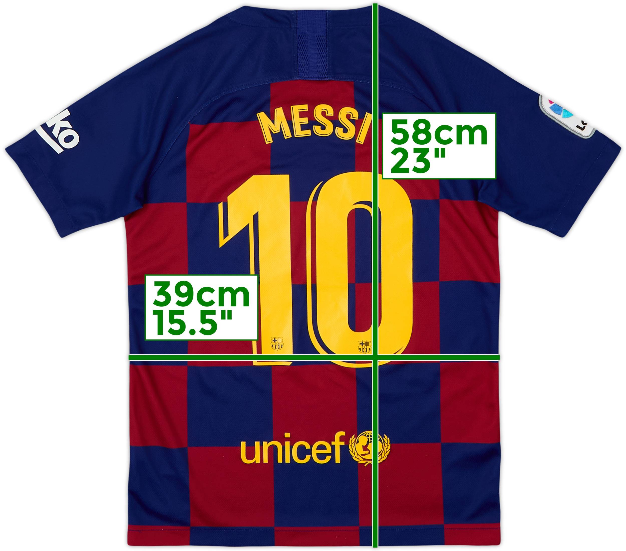 2019-20 Barcelona Home Shirt Messi #10 - 9/10 - (M.Boys)
