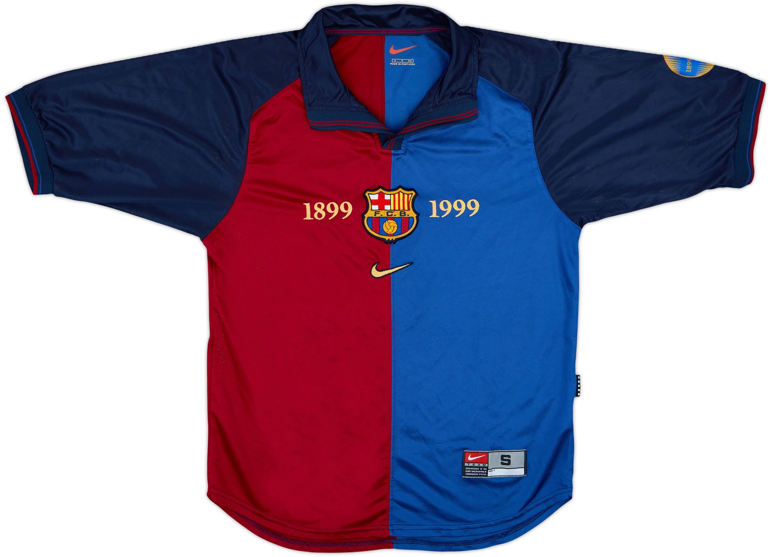 正規品Nike Barcelona 1999-01 Kluivert 9 XL 1999-00 Barcelona Centenary Home Shirt Kluivert #9 - 5/10 - (S)