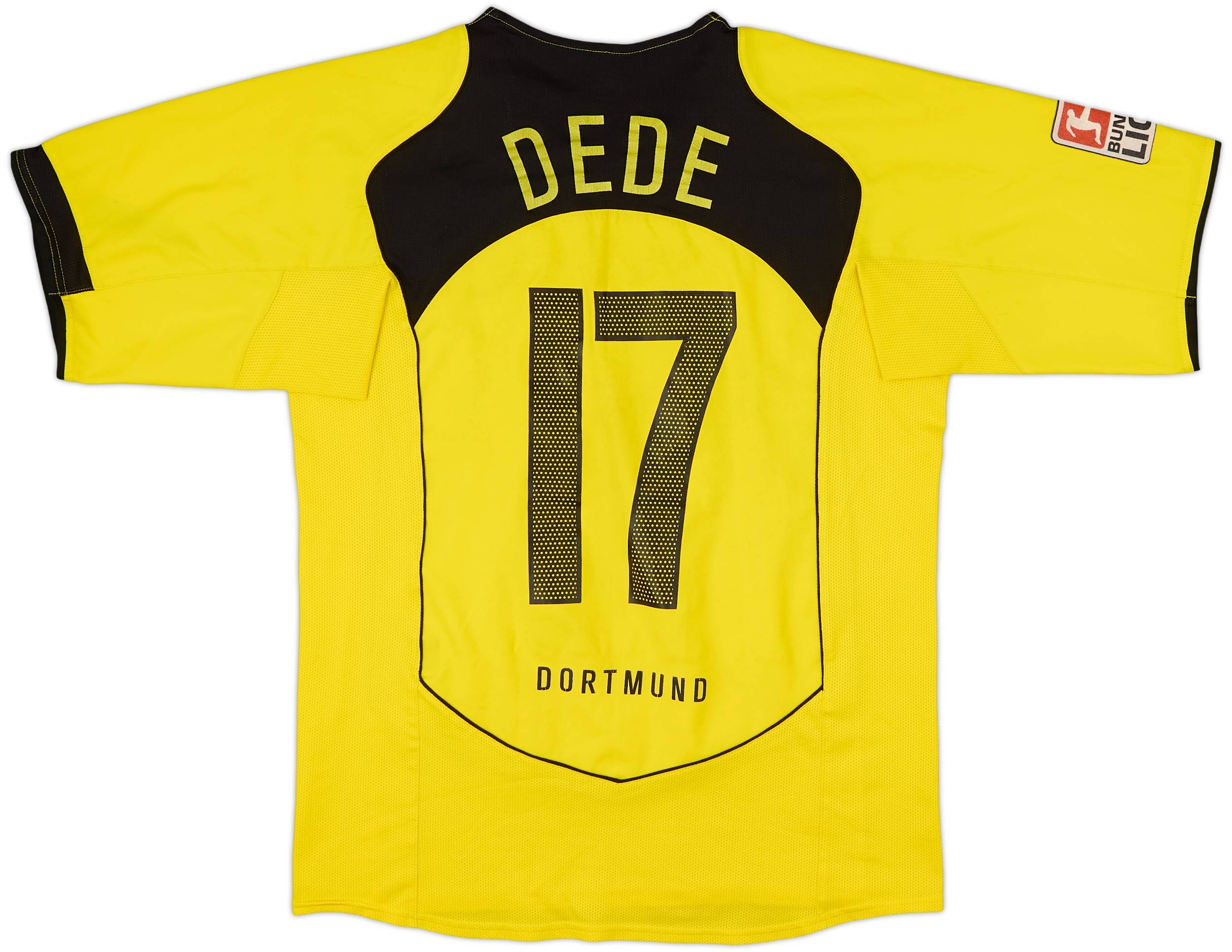 2004-05 Borussia Dortmund Home Shirt Dede #17 - 6/10 - (M)