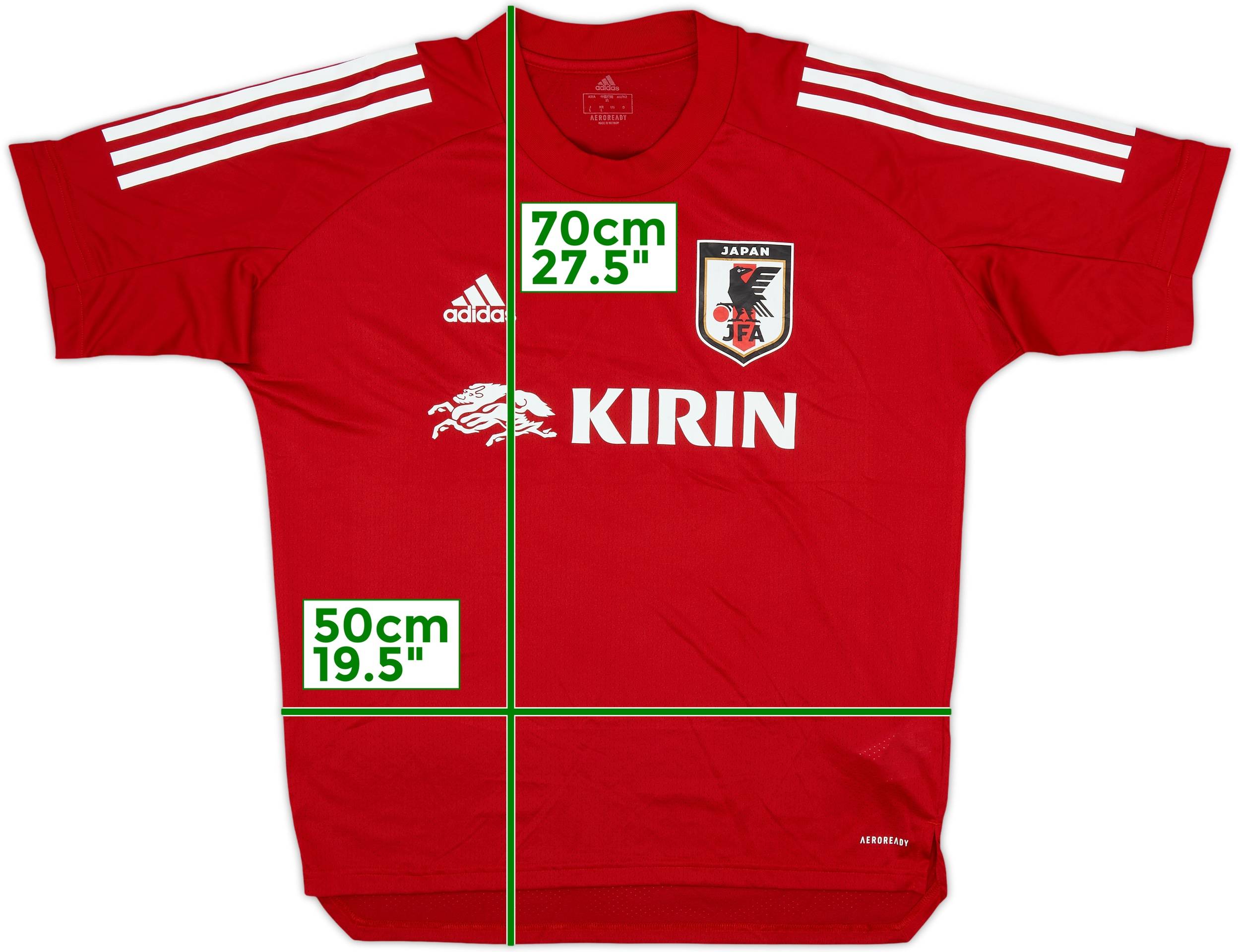 JAPAN トレーニングシャツ 2019-20 Japan adidas Training Shirt - 8/10 - (L)