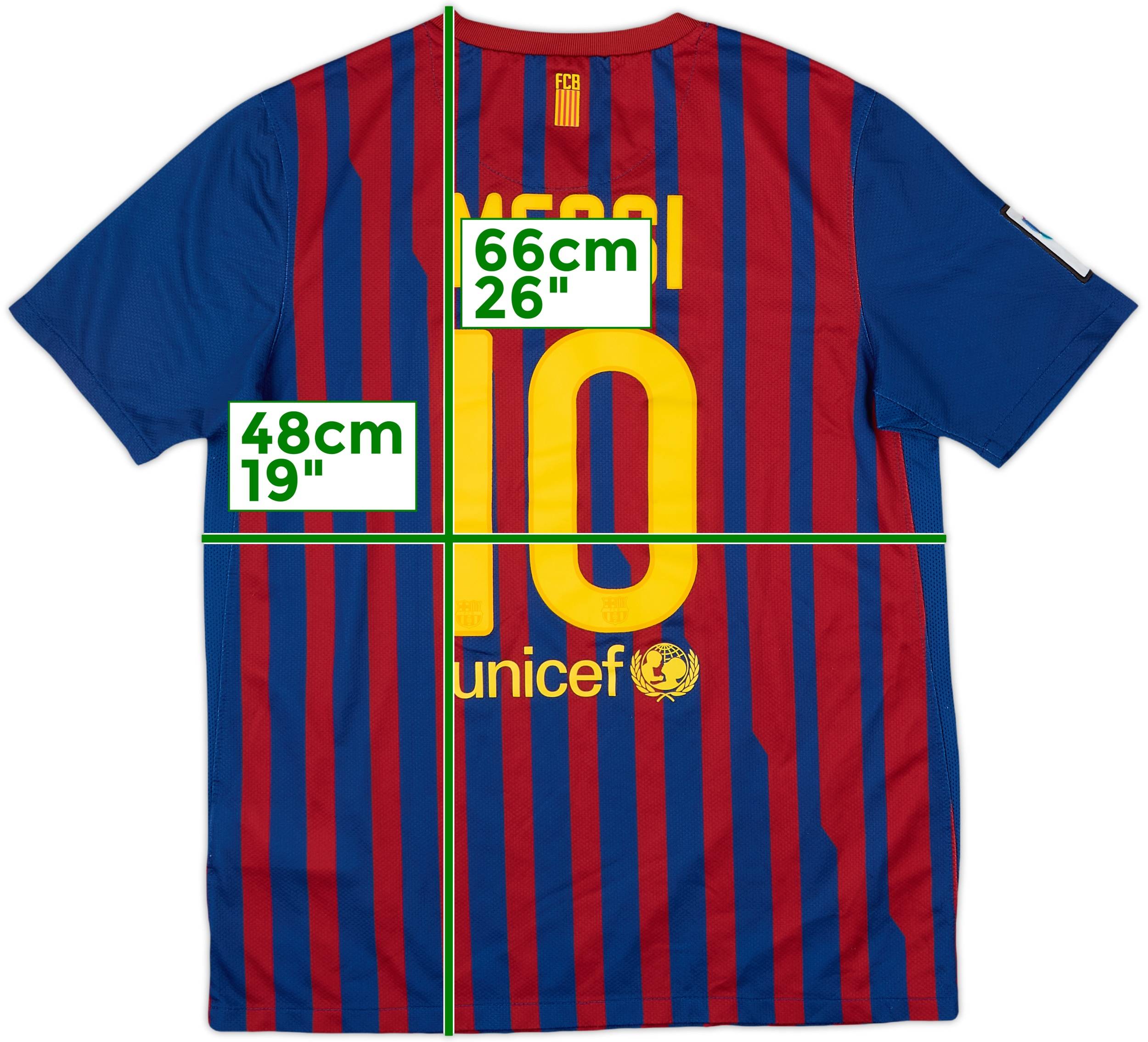 カンプノウで購入/FC Barcelona/Messi 10 XLシャツ 2011-12 Barcelona Home Shirt Messi #10 - 9/10 - (XL.Boys)