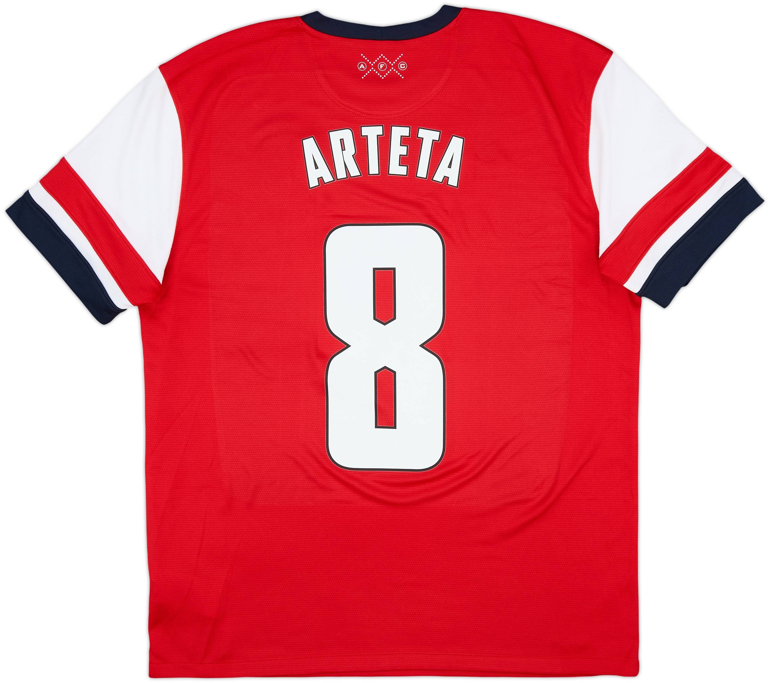 サッカーシャツ 赤白 ATARU 8 2012-14 Arsenal Home Shirt Arteta #8 - 8/10 - (L)