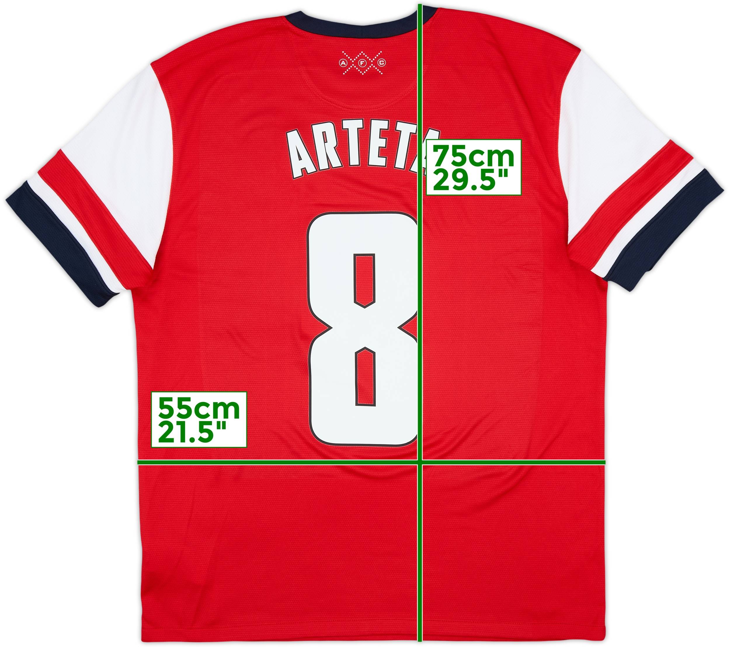2012-14 Arsenal Home Shirt Arteta #8 - 8/10 - (L)