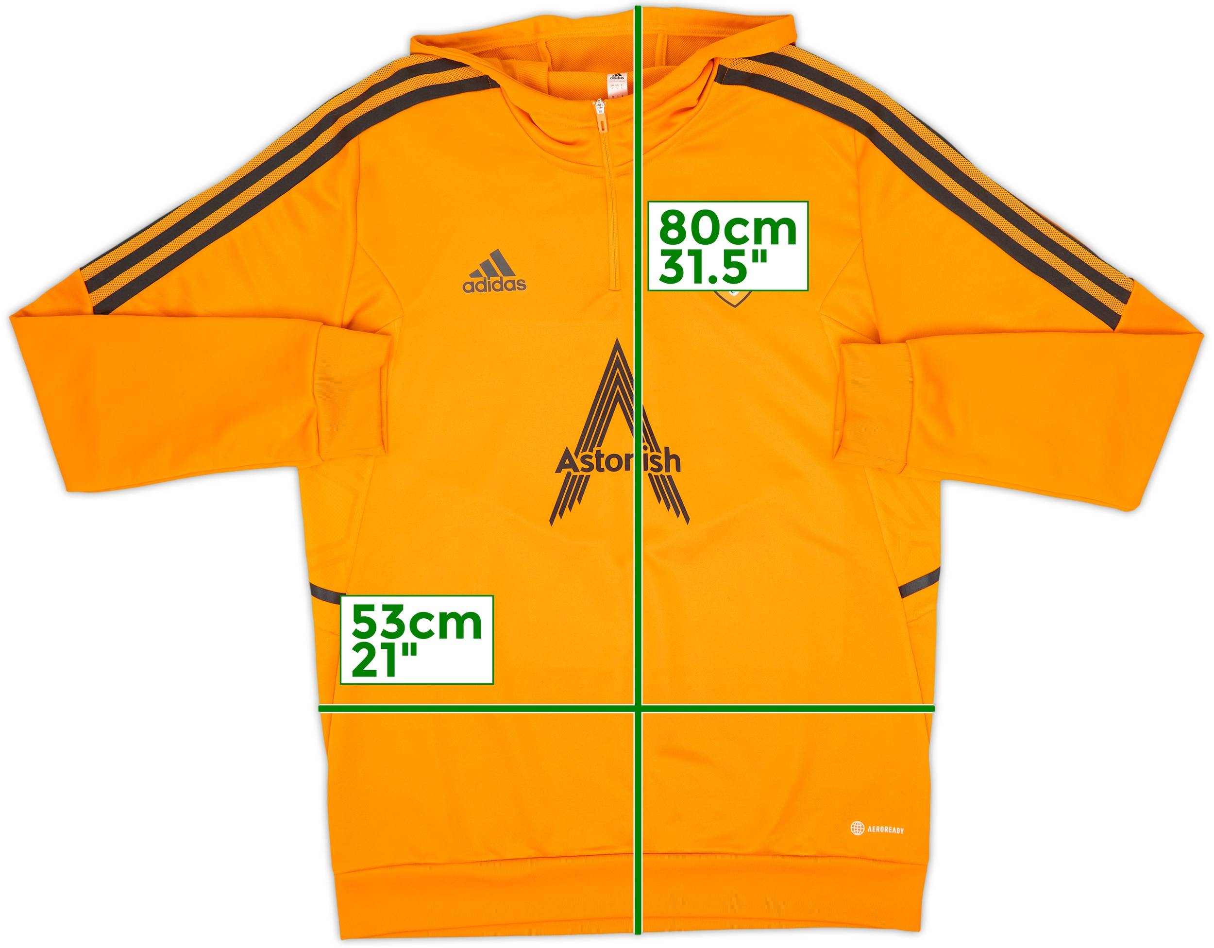 2022-23 Leeds United adidas Hooded Track Jacket - 8/10 - (L)