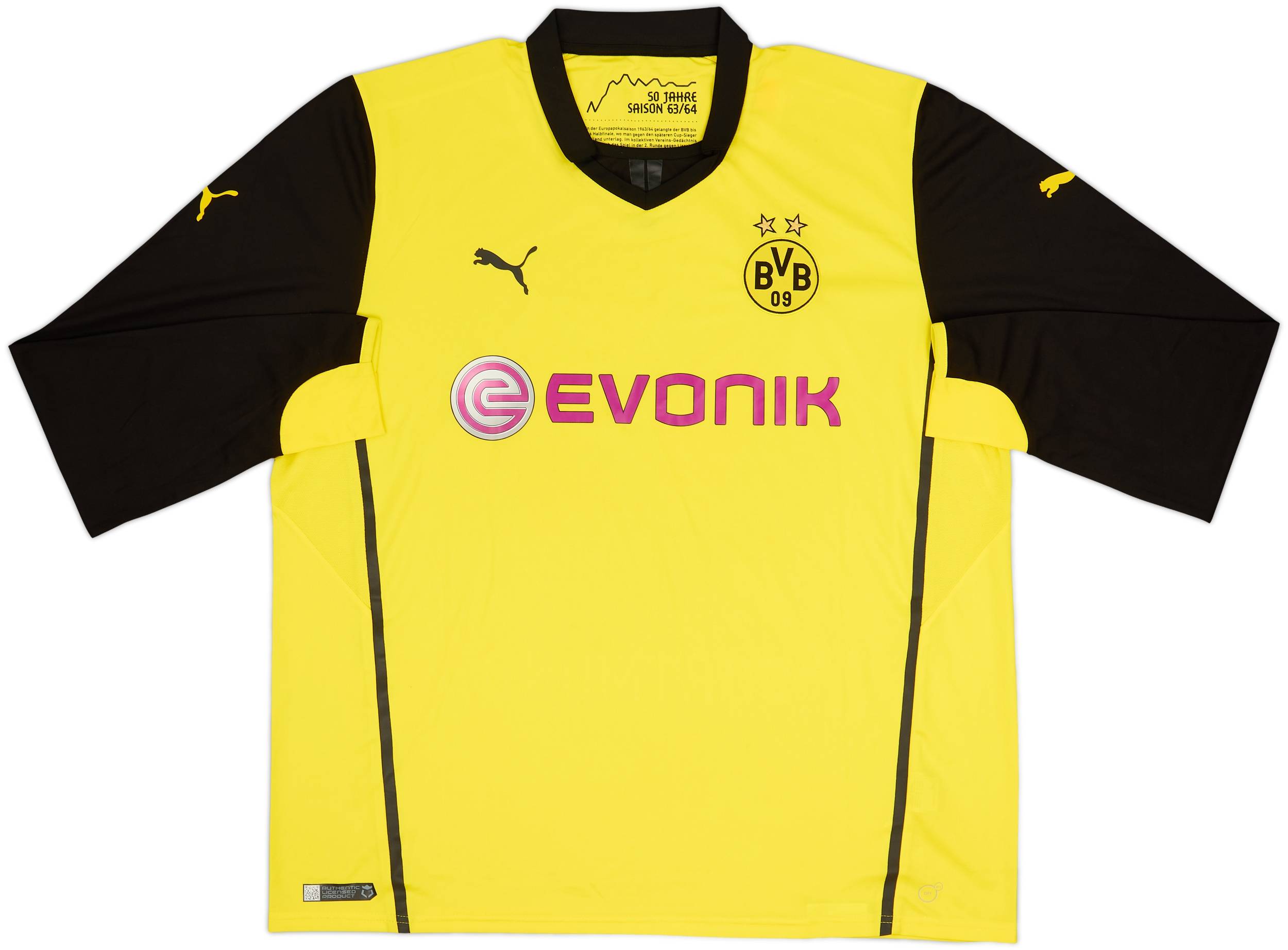 2013-14 Dortmund CL Home L/S Shirt - 10/10 - (3XL)